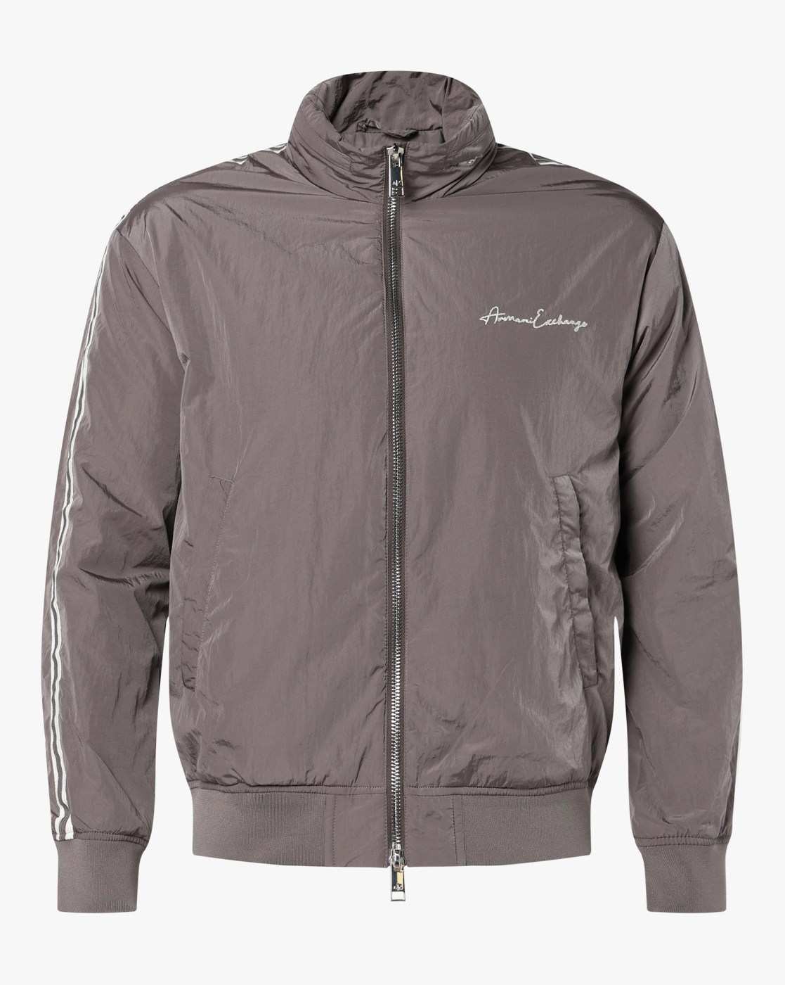 Men Grey Signature Regular Fit Front Open Jackets