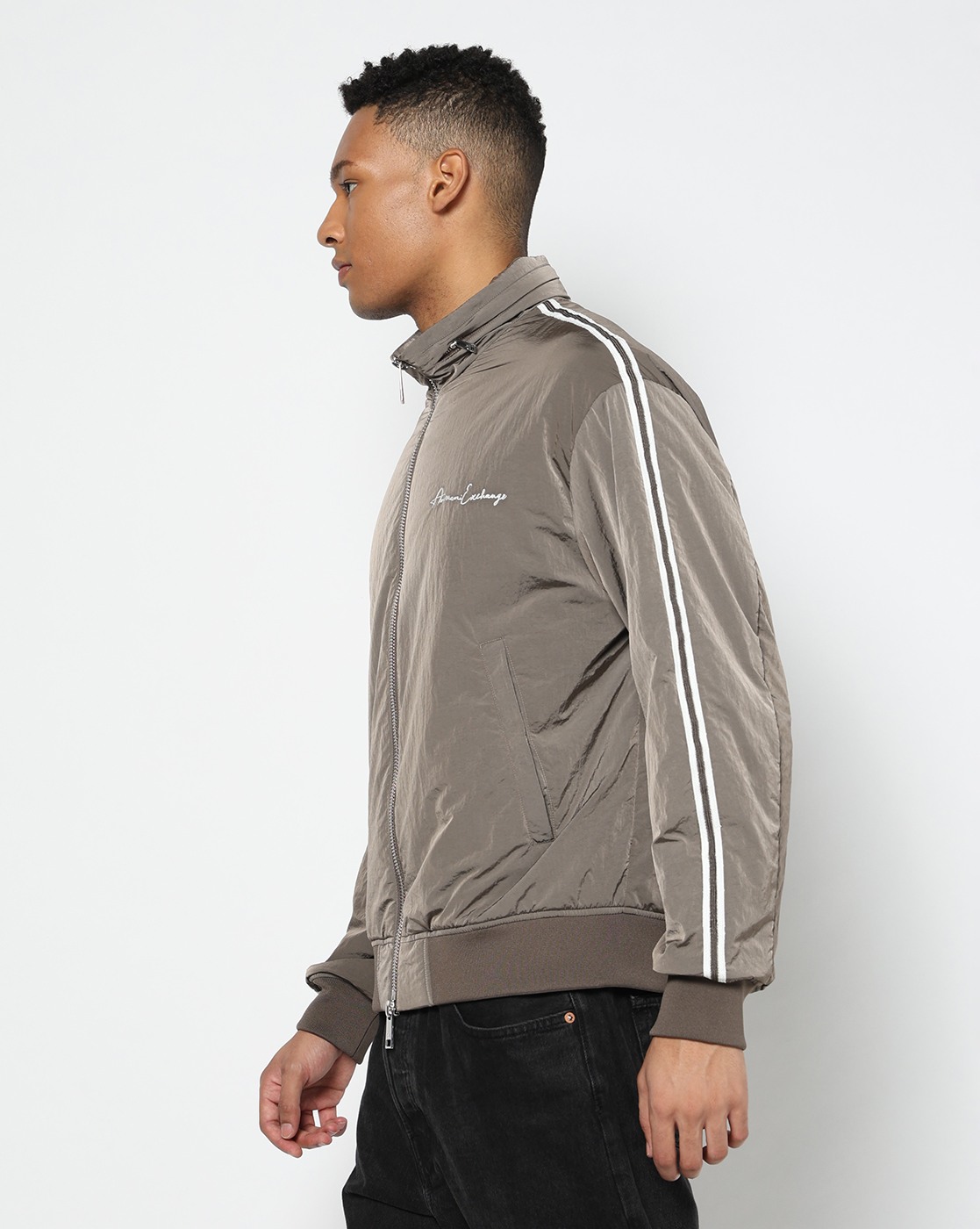 Men's Grey Signature Blouson Jacket
