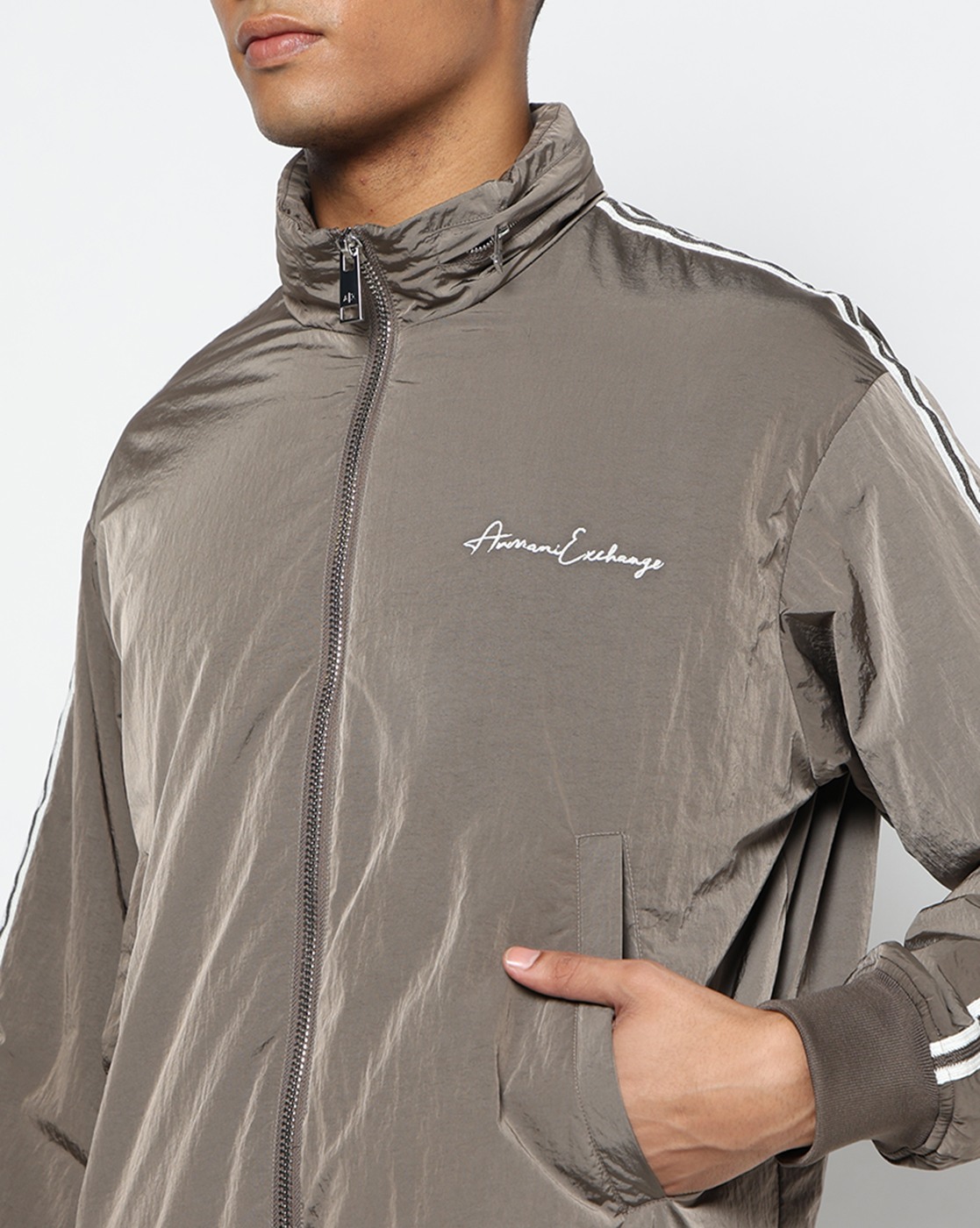 Men's Grey Signature Blouson Jacket