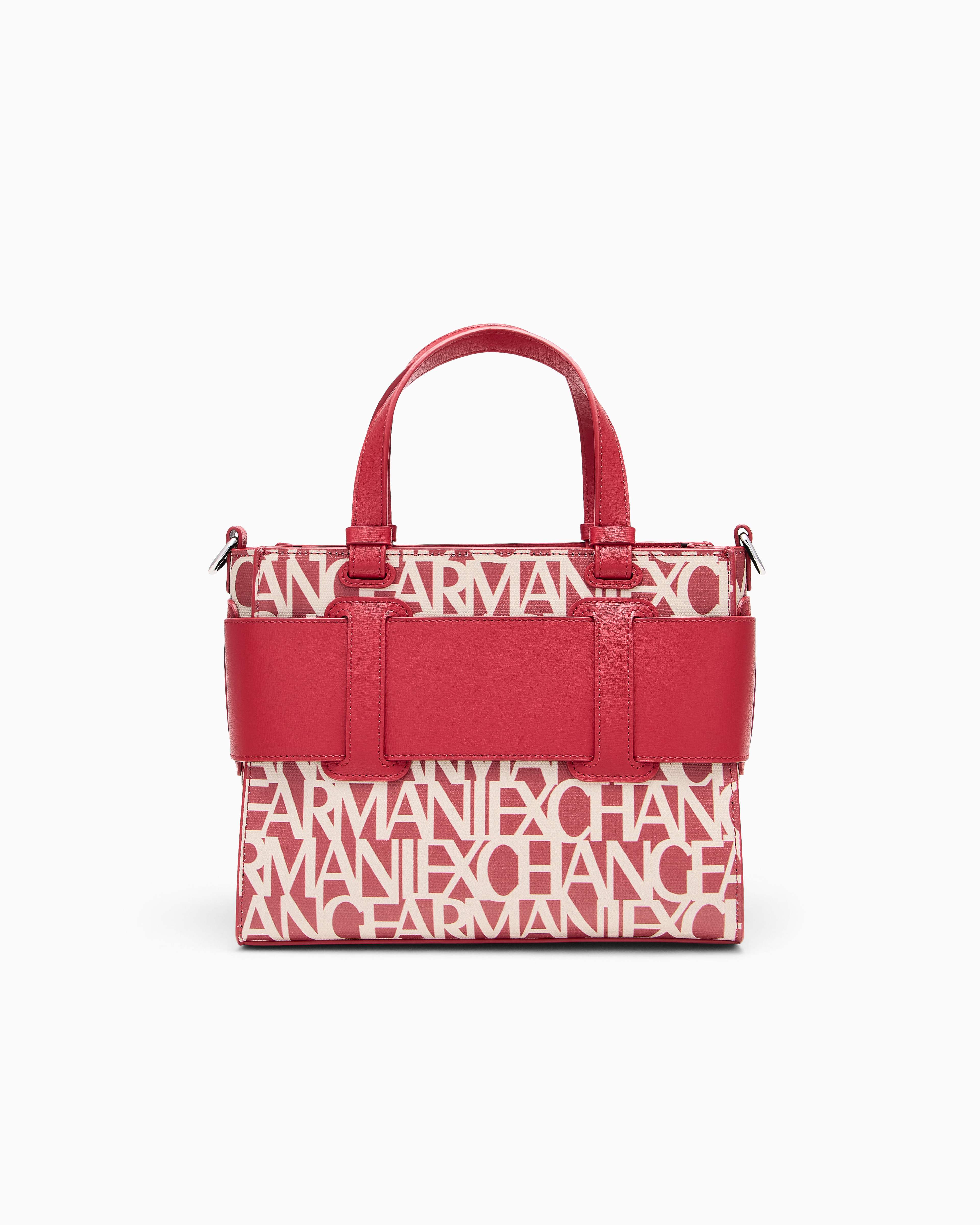 Women's Red Susy Monogram Shopping Bag