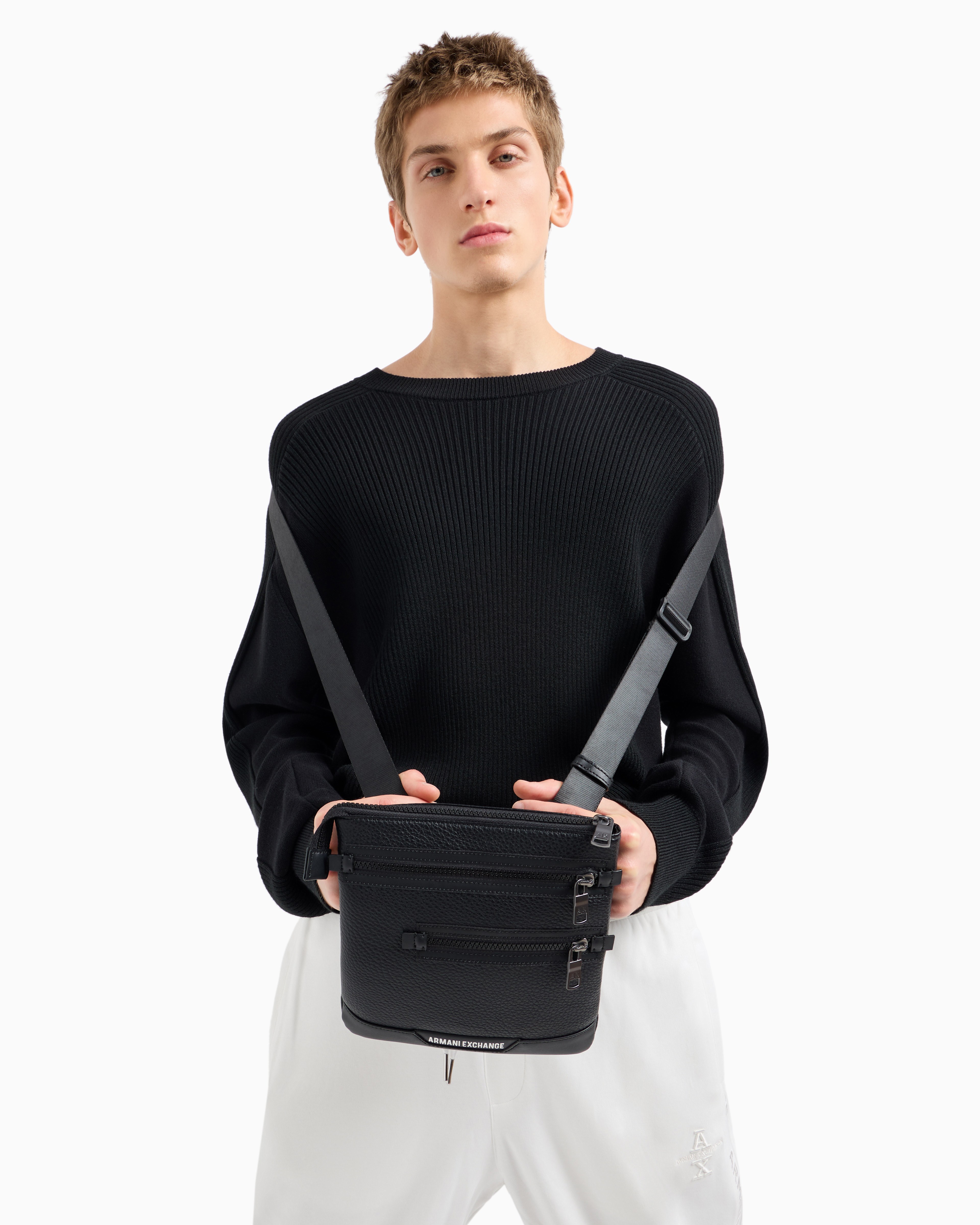 Armani exchange side bag best sale