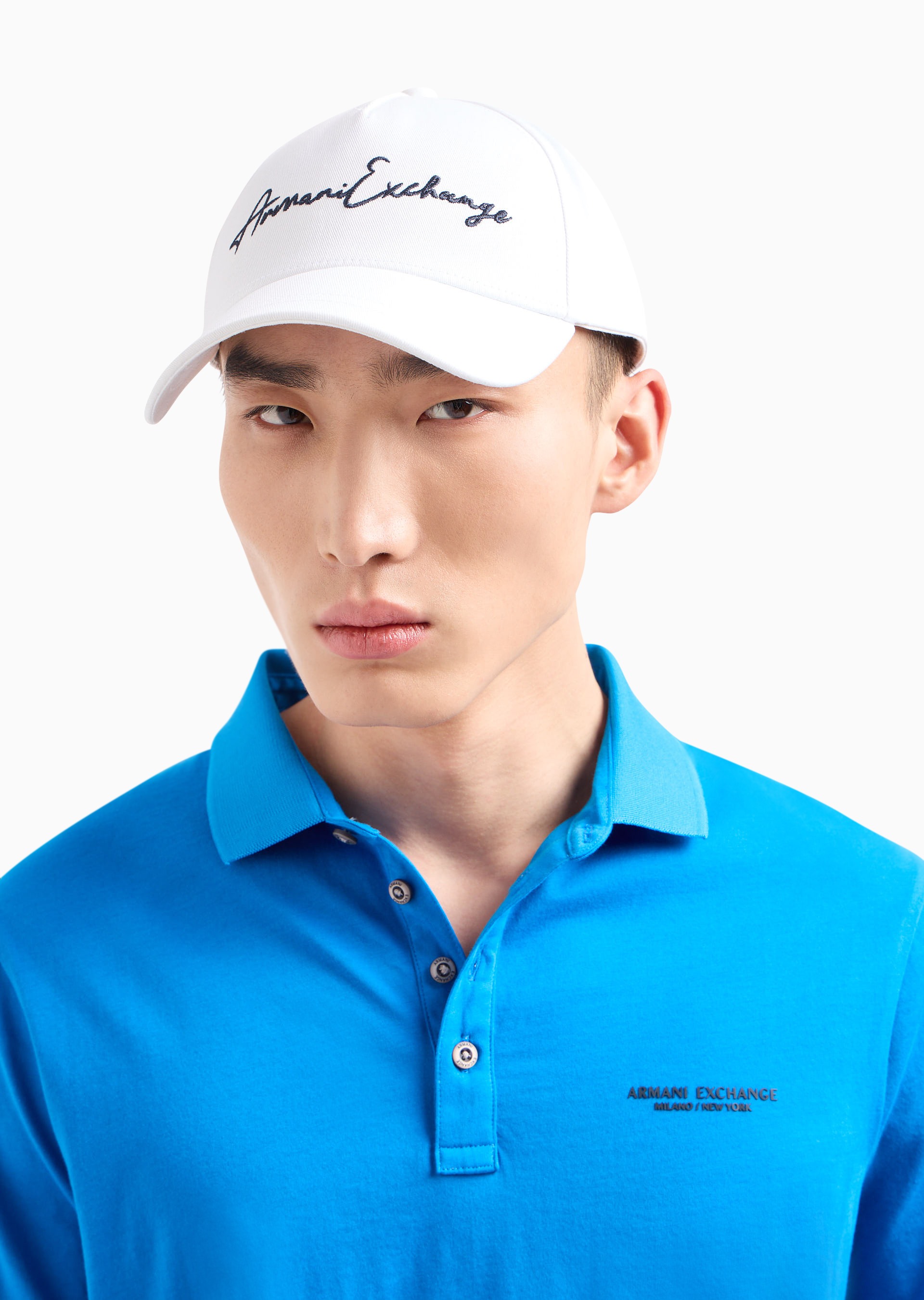 Armani exchange white hat new arrivals