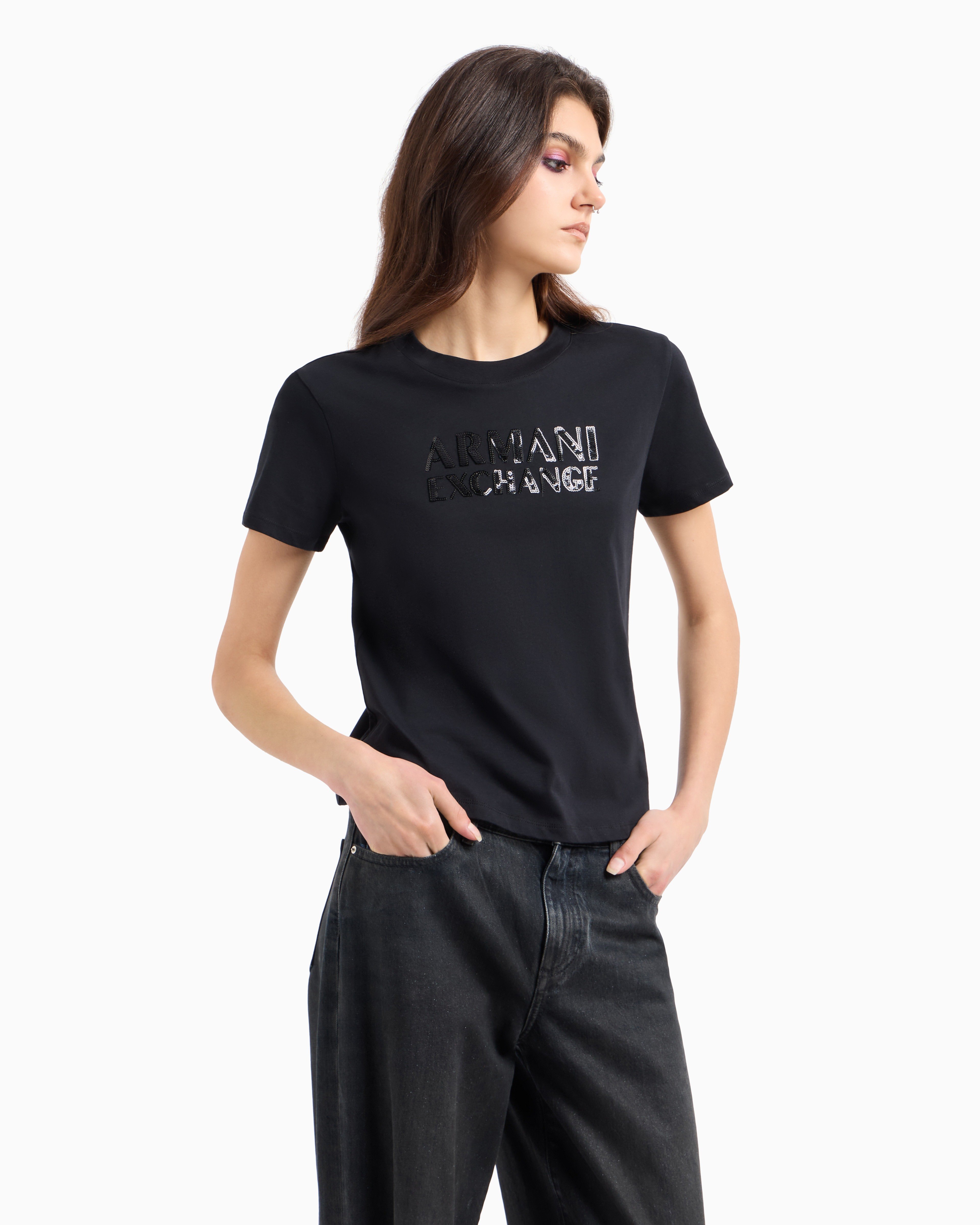 Armani t shirt women's cheap