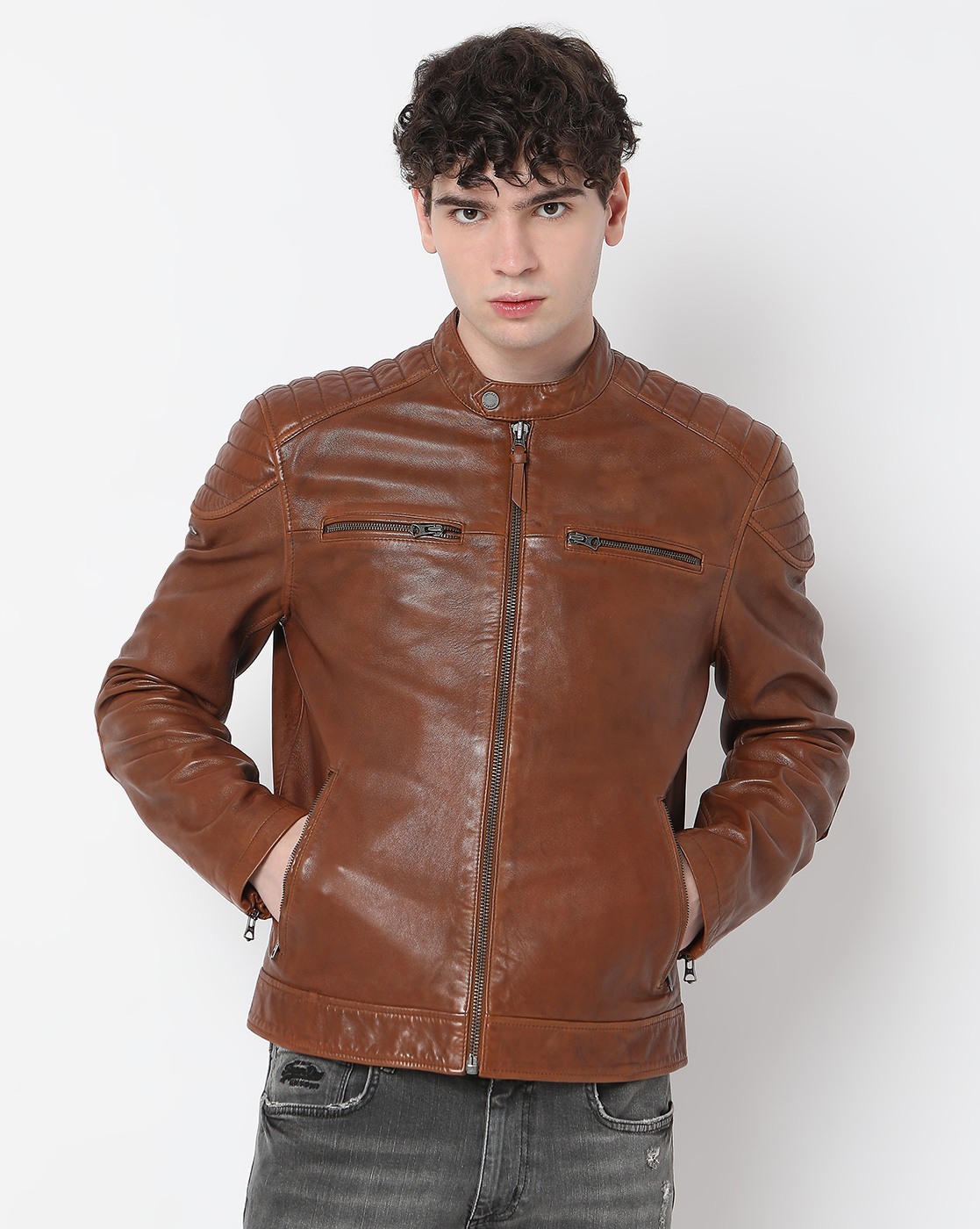VINTAGE RACER LEATHER JACKET
