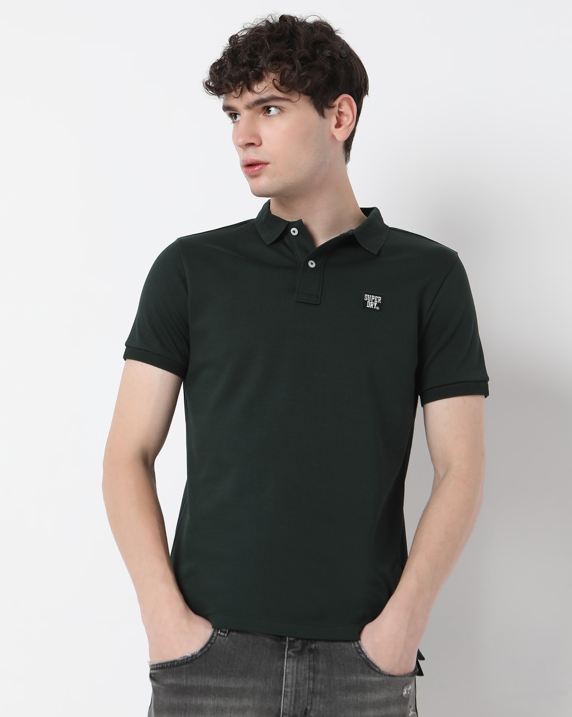 STUDIOS STRETCH INTERLOCK POLO