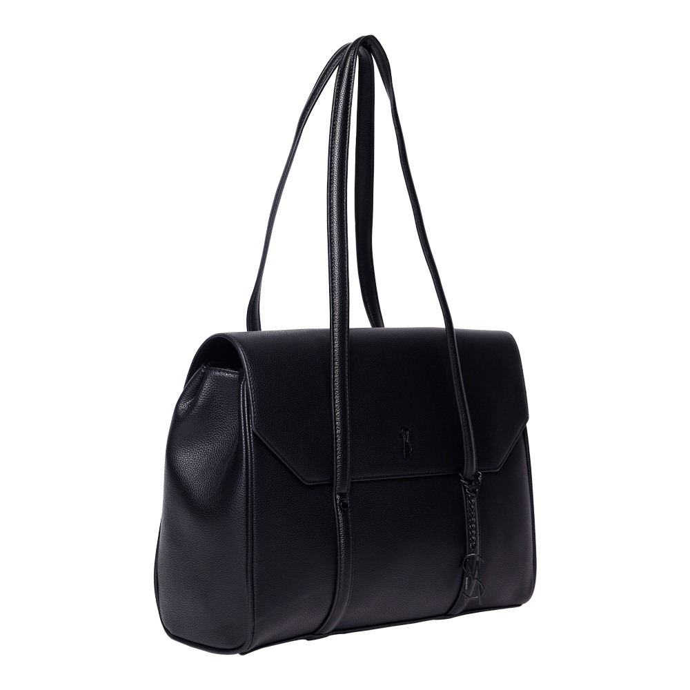 BJAREN BLACK-BLACK SATCHEL