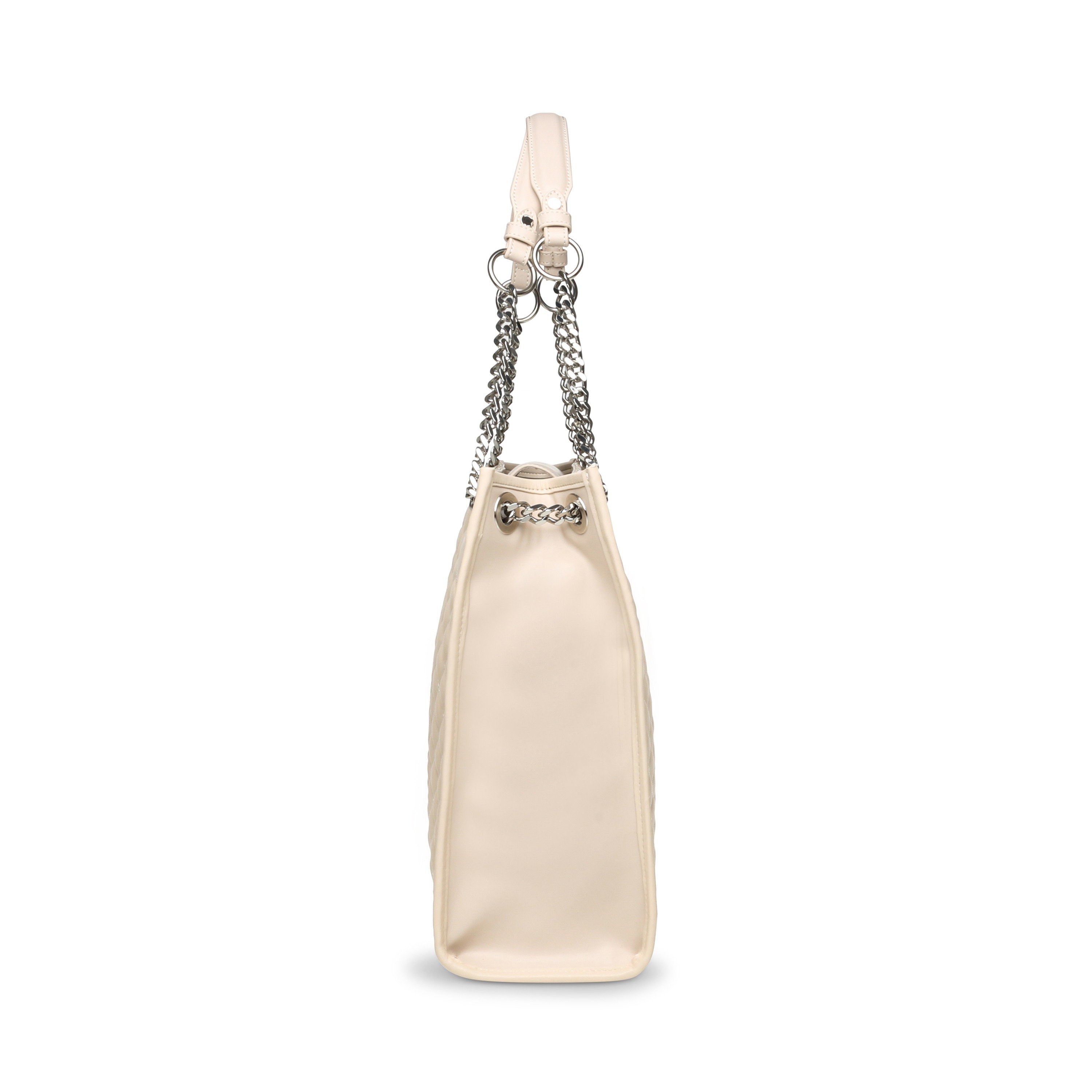 BACCENT BONE-SILVER TOTE