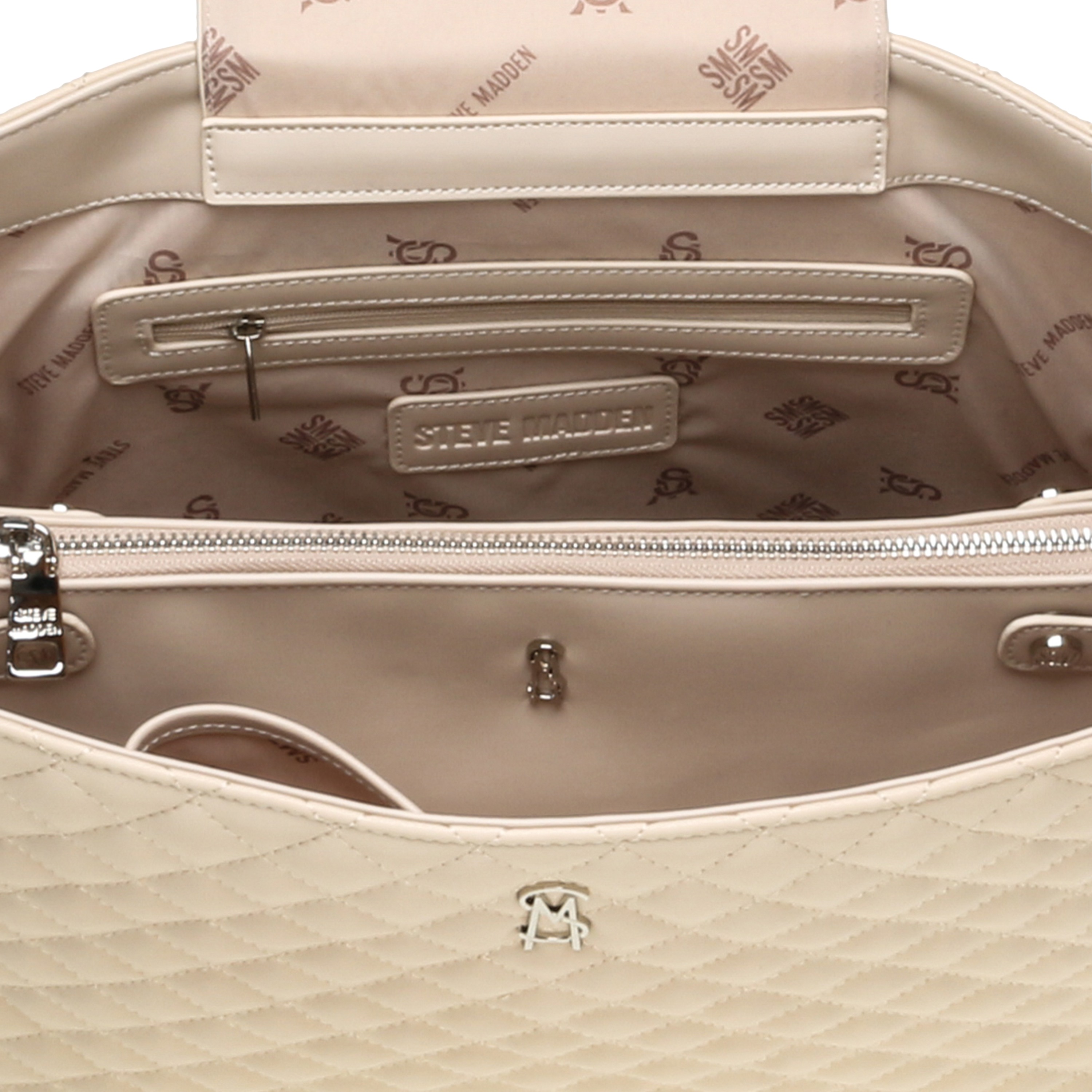 BACCENT BONE-SILVER TOTE