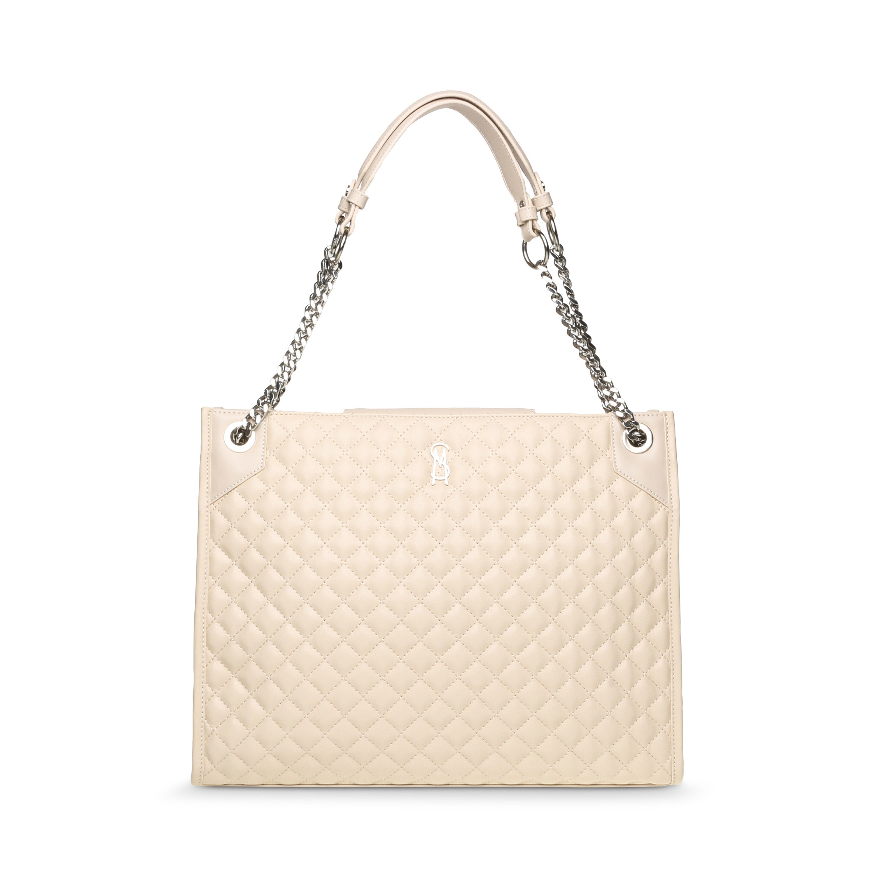 BACCENT BONE-SILVER TOTE
