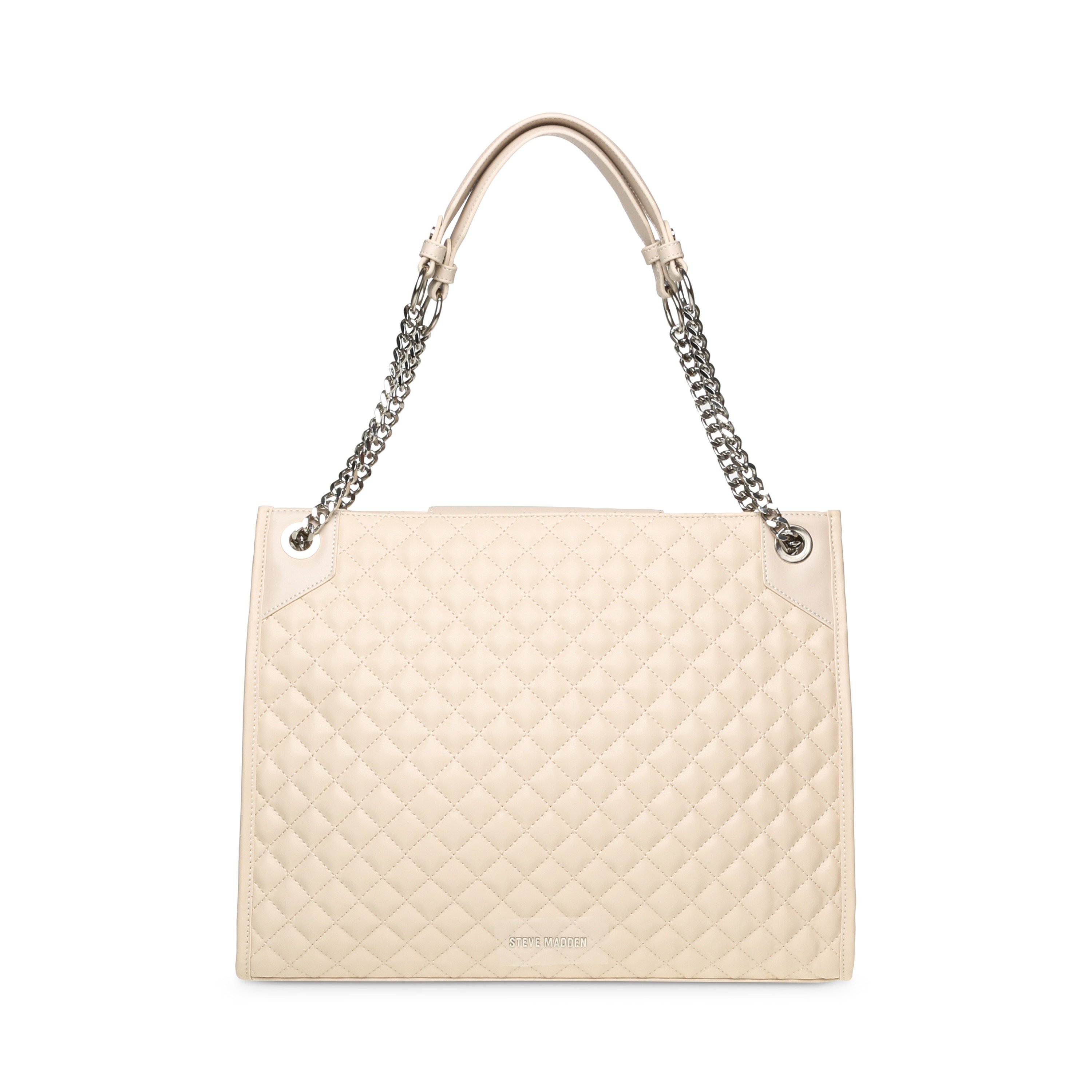 BACCENT BONE-SILVER TOTE