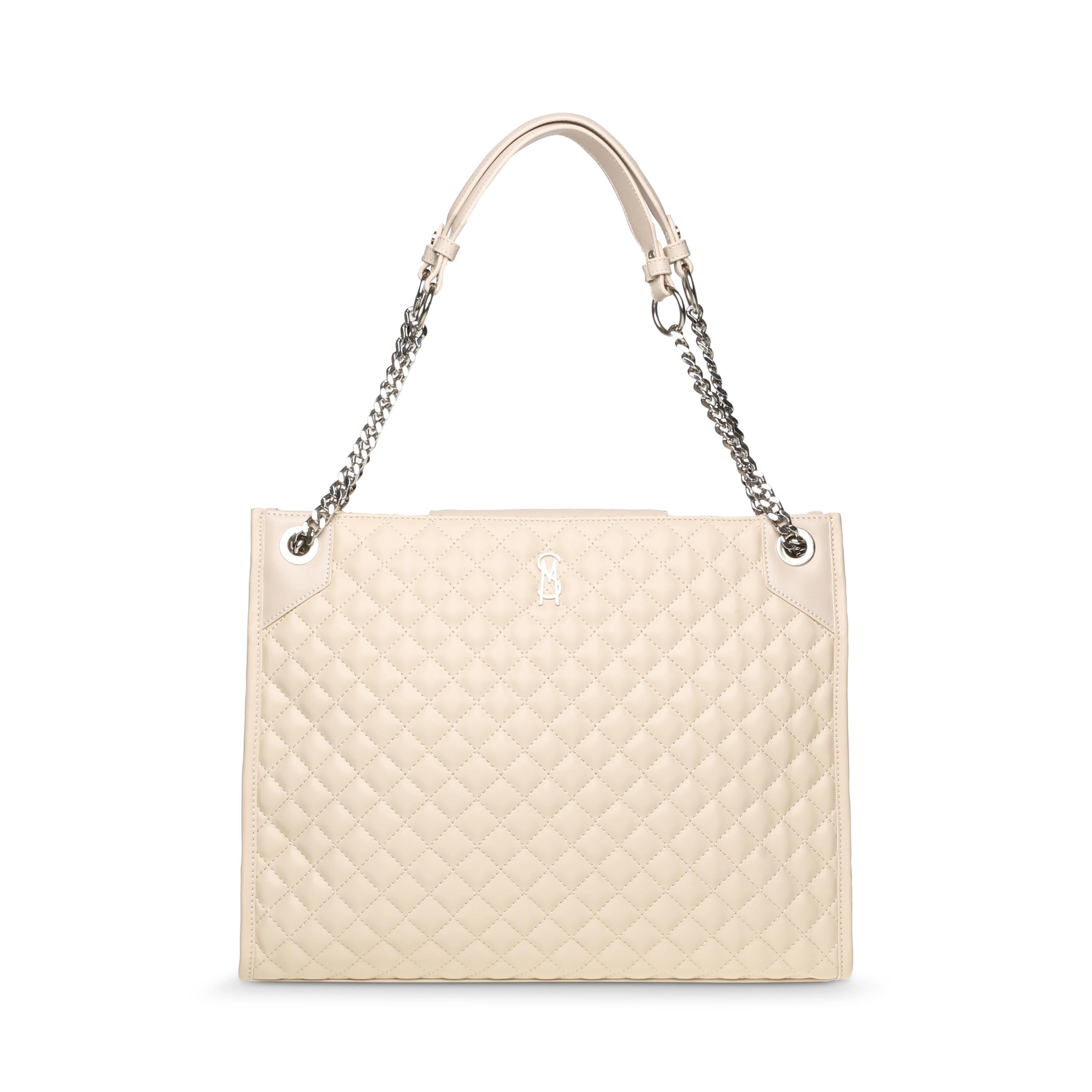 BACCENT BONE-SILVER TOTE