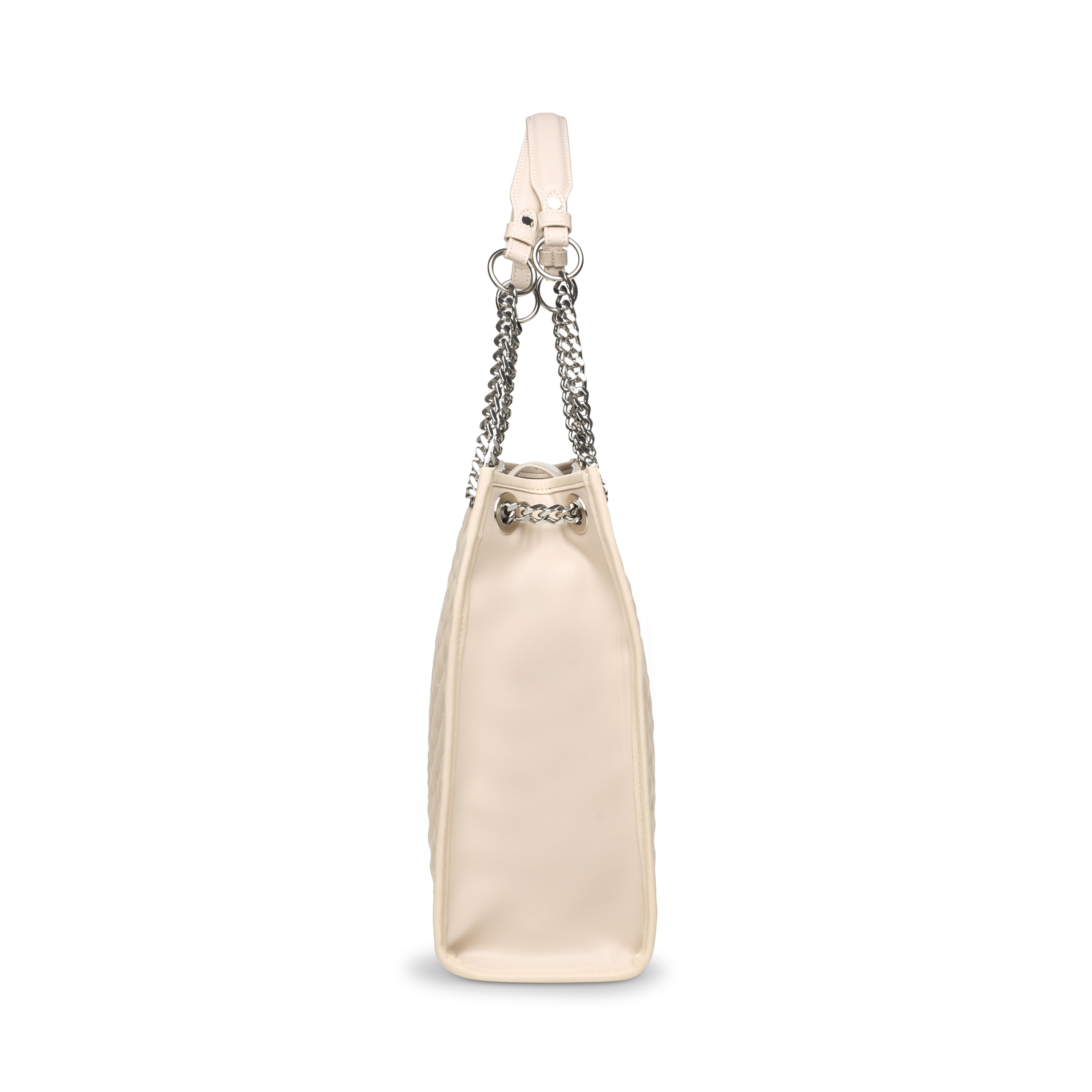 BACCENT BONE-SILVER TOTE