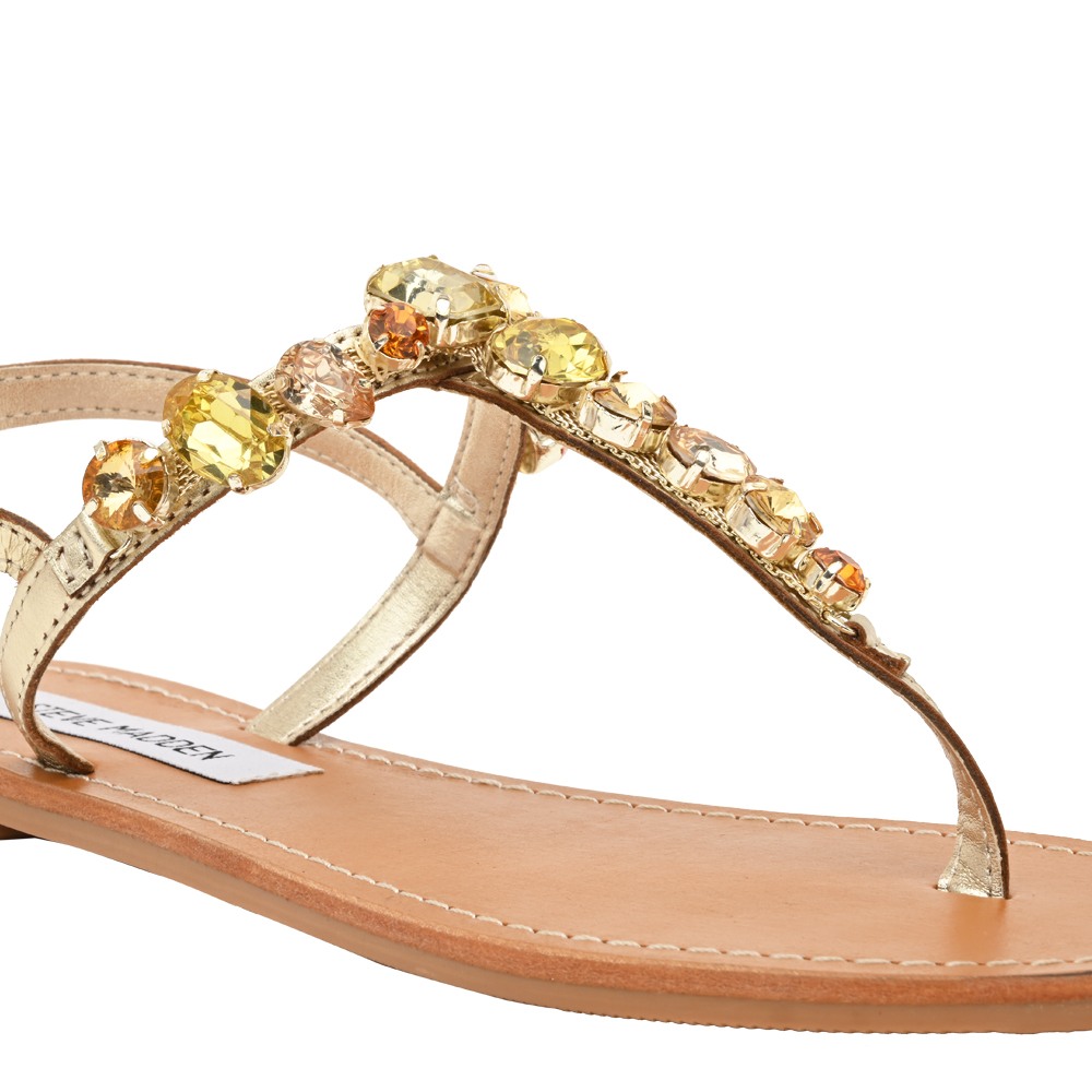 Twiggie Gold Flats