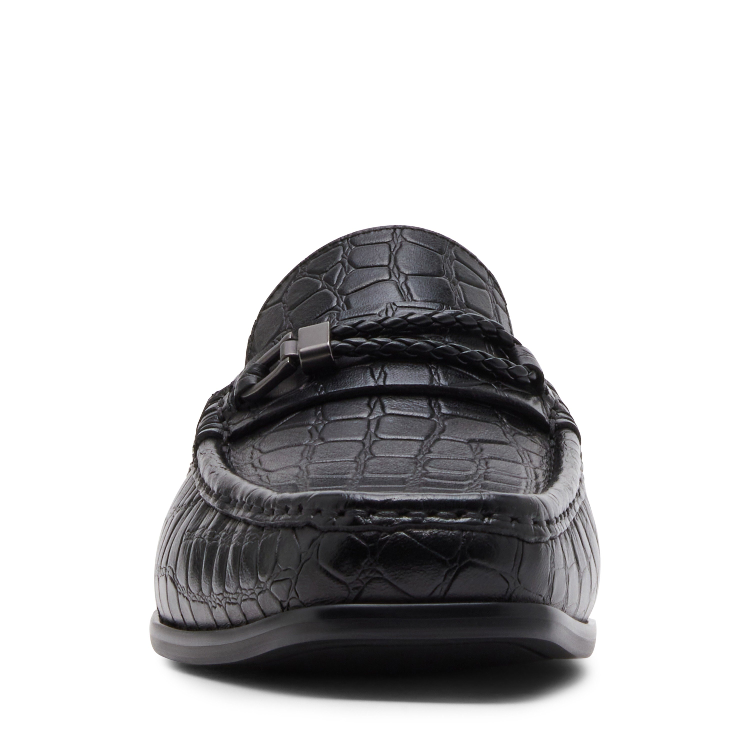 AVERY Black Tie-Ups & Dress Loafers
