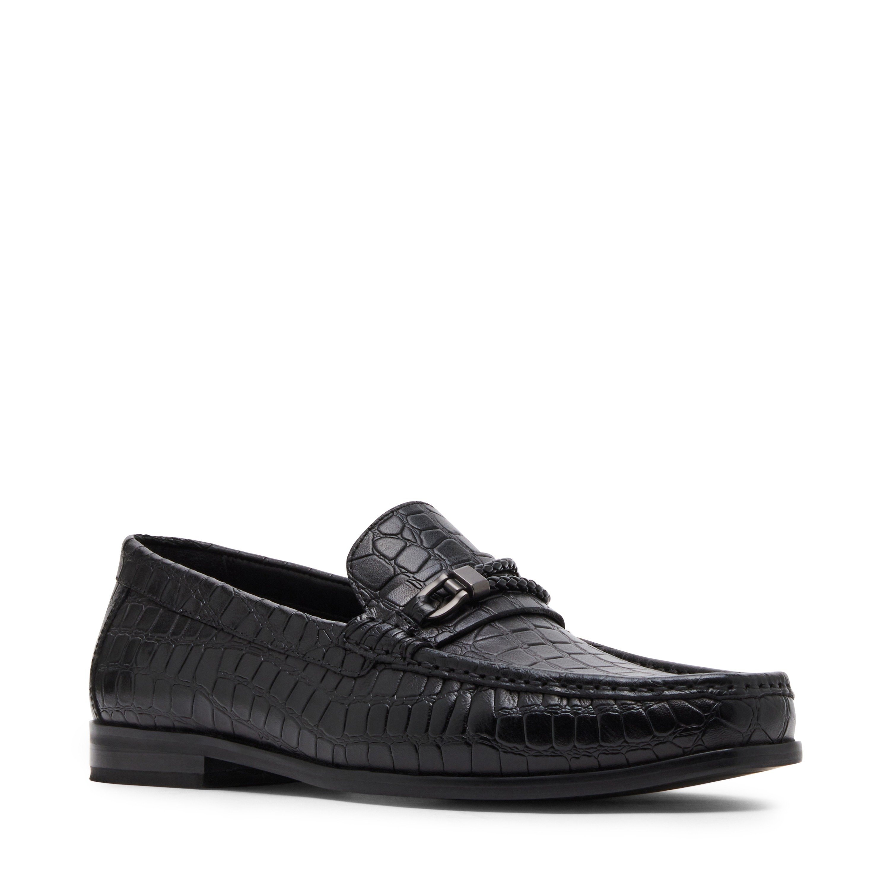 AVERY Black Tie-Ups & Dress Loafers