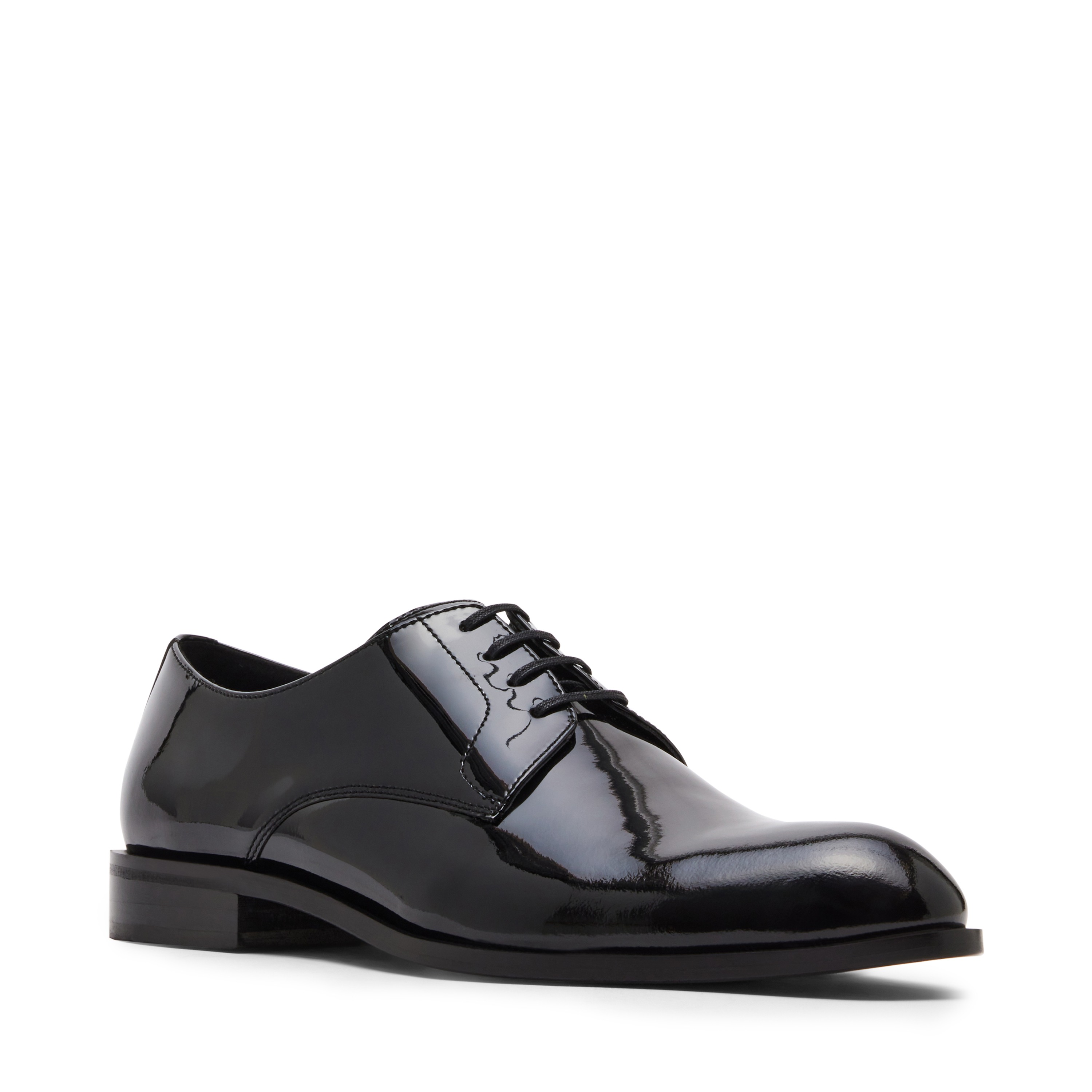 REYES Black Tie-Ups & Dress Loafers