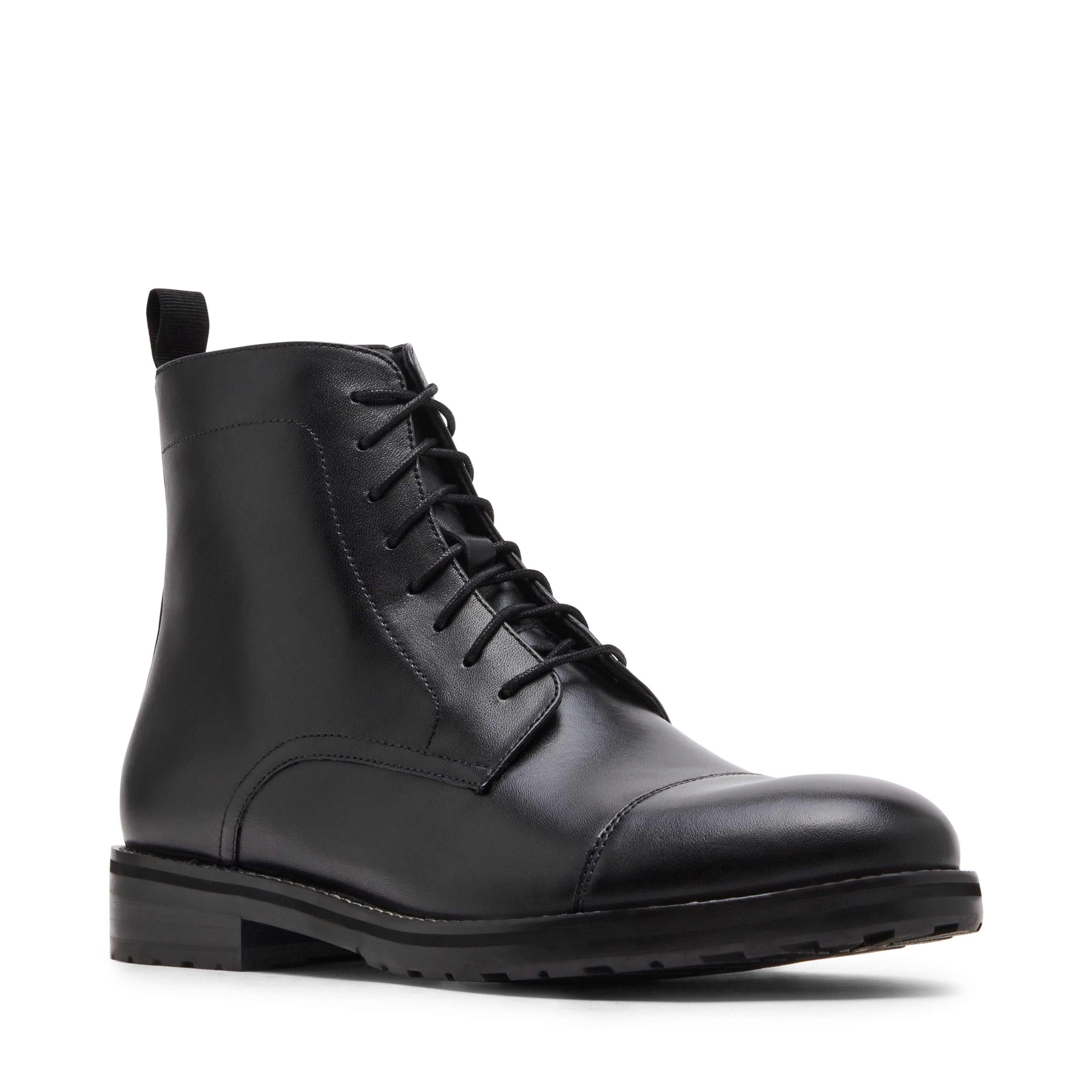 Neve Black Leather Boots