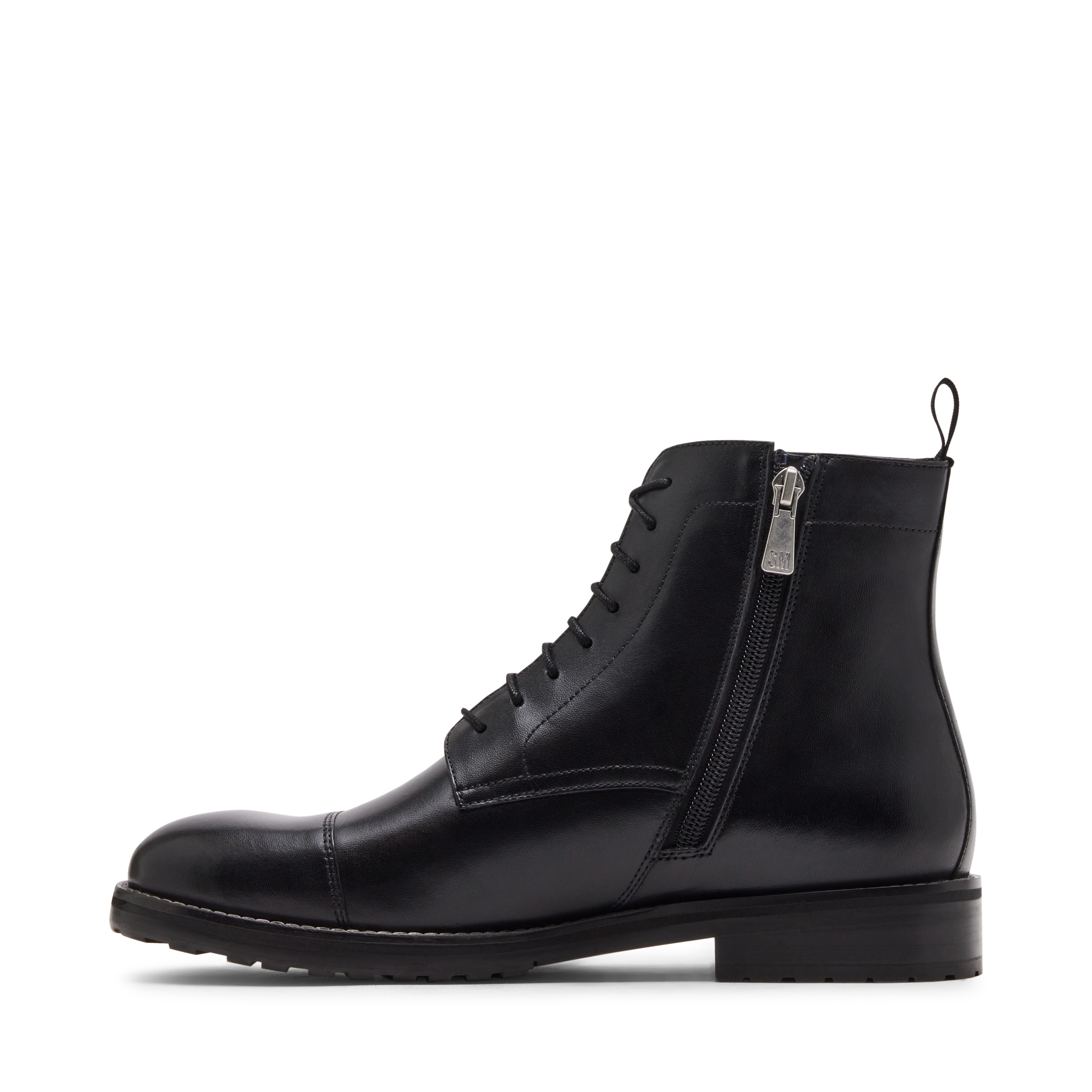 Neve Black Leather Boots