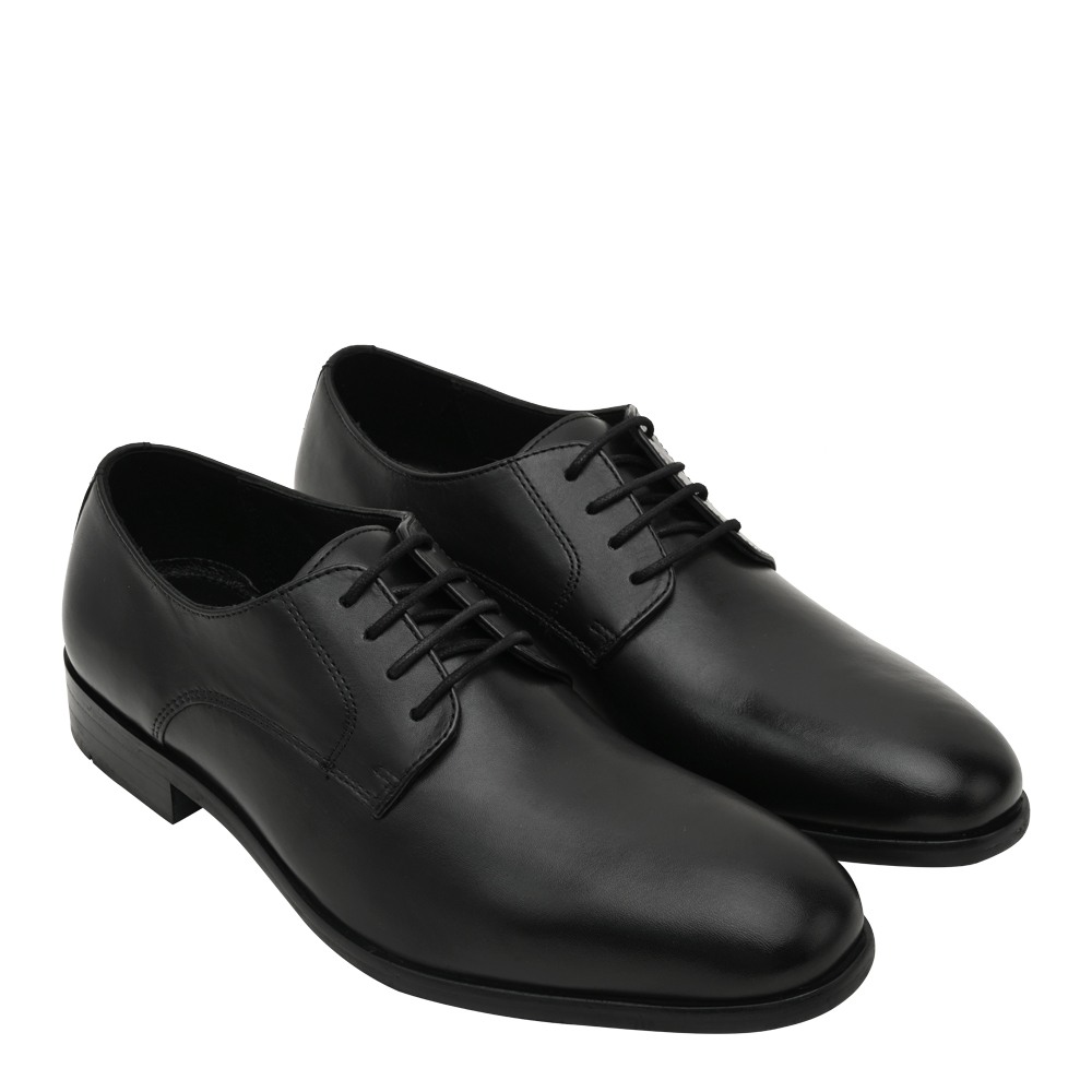 Amoss Black Tie Ups & Dress Loafers