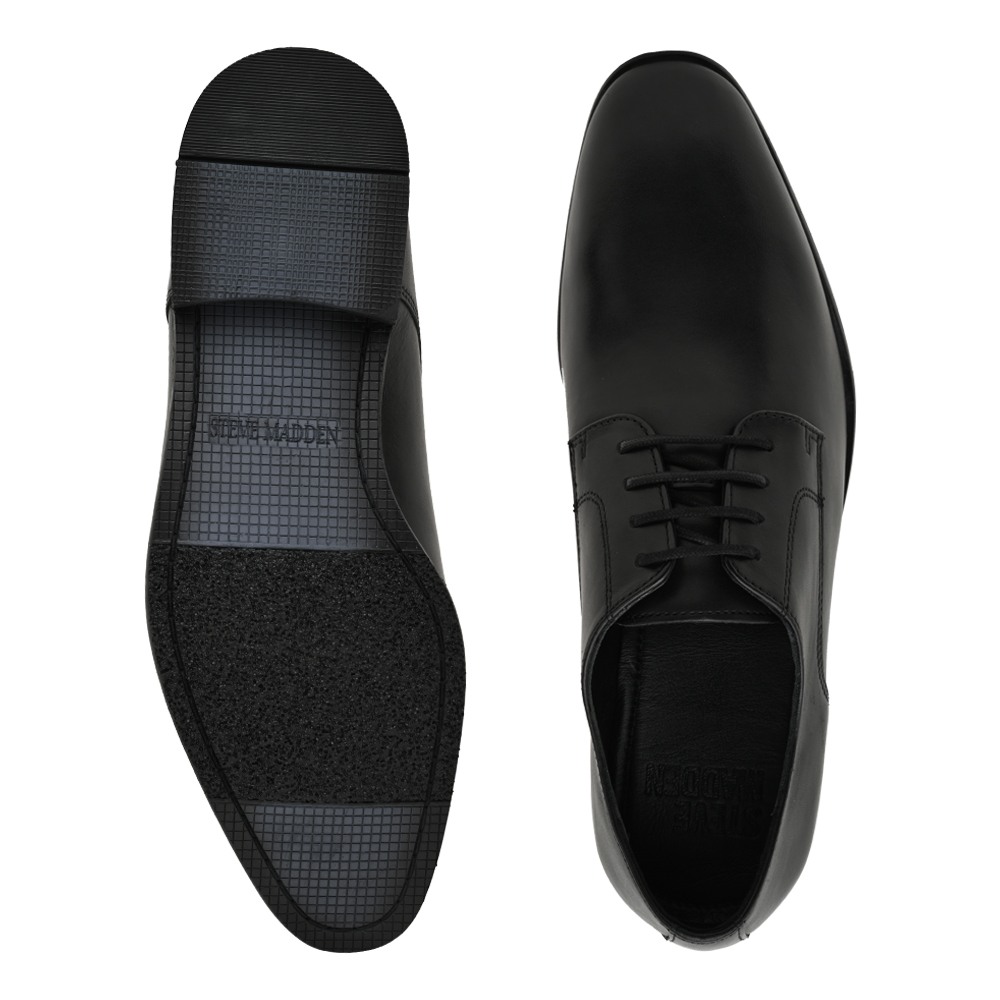 Amoss Black Tie Ups & Dress Loafers