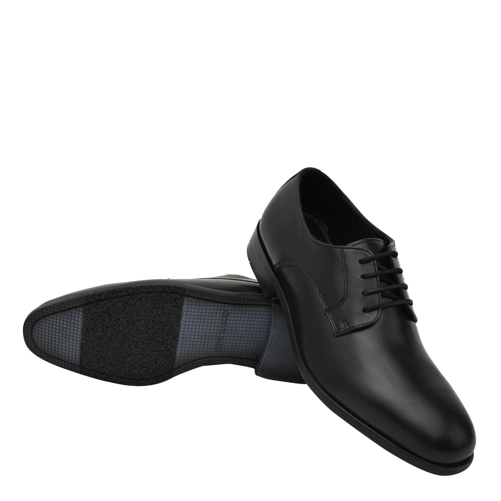 Amoss Black Tie Ups & Dress Loafers
