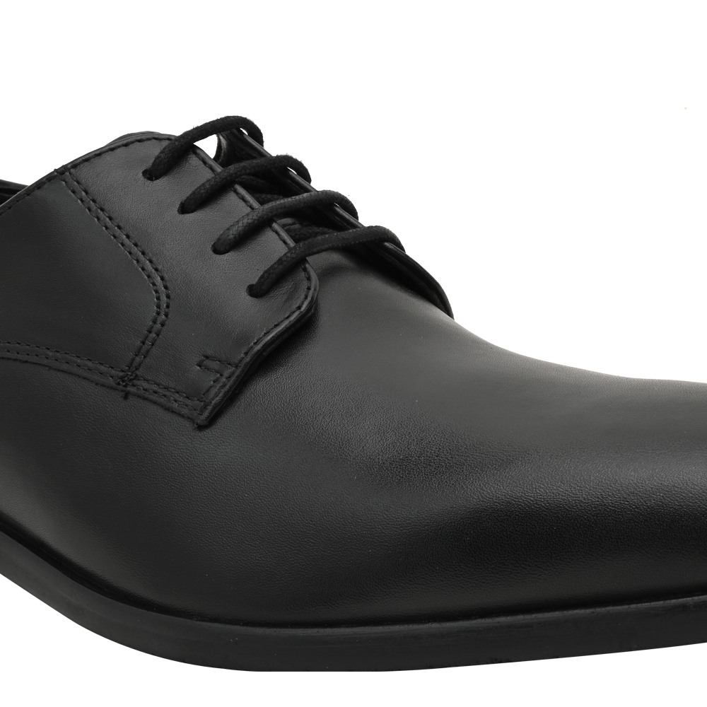 Amoss Black Tie Ups & Dress Loafers