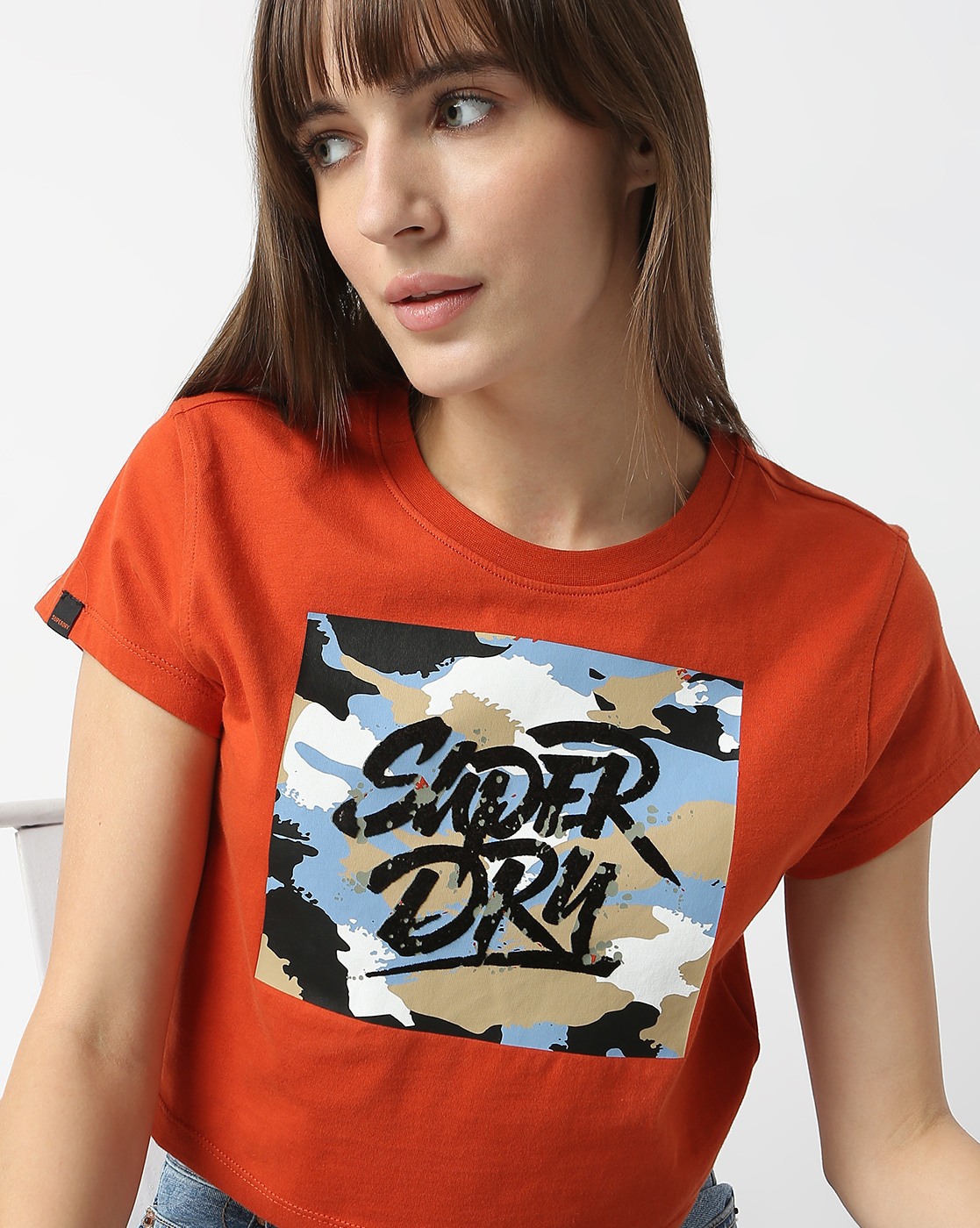 CAMO TINY CROP TEE