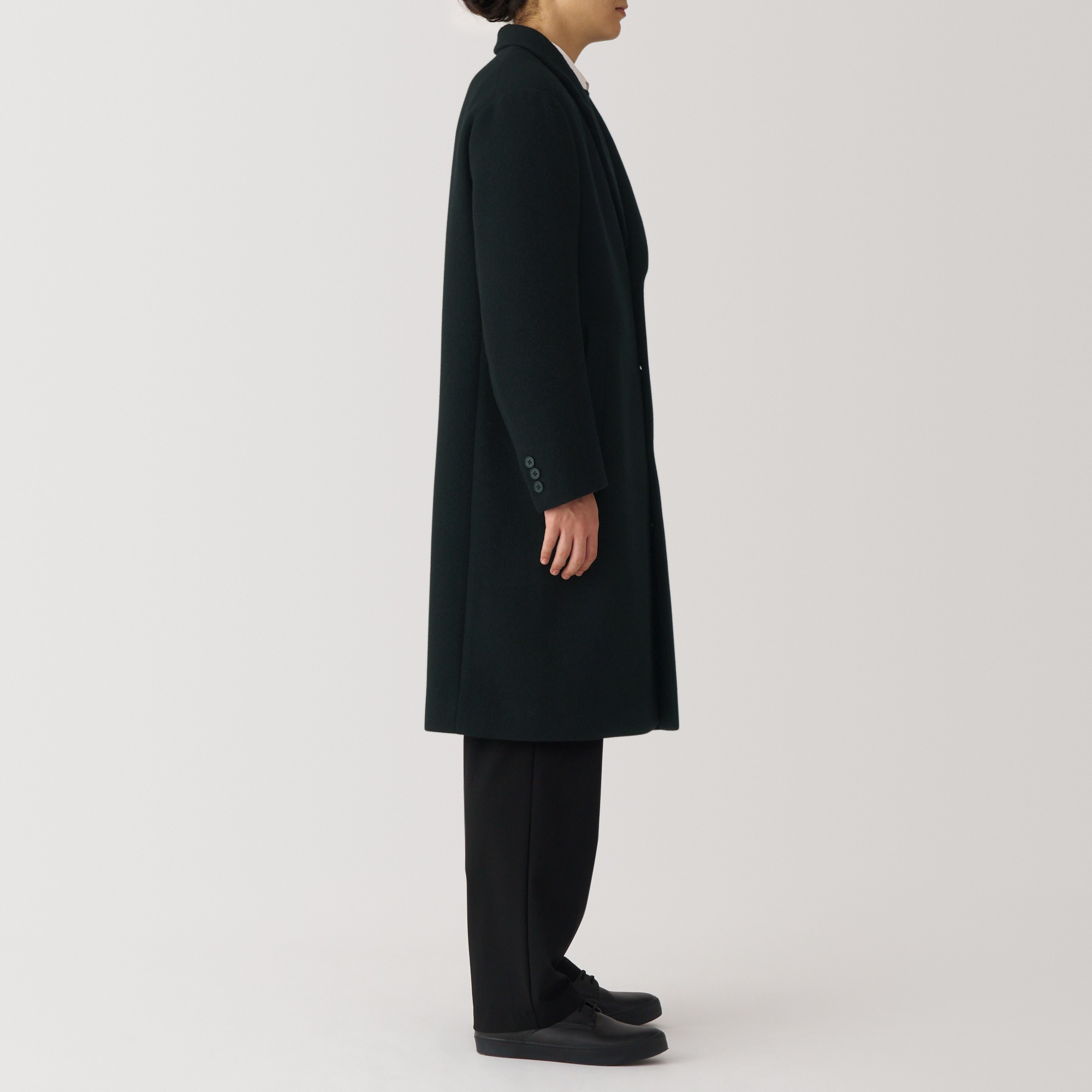Reclaimed wool blend Chester coat
