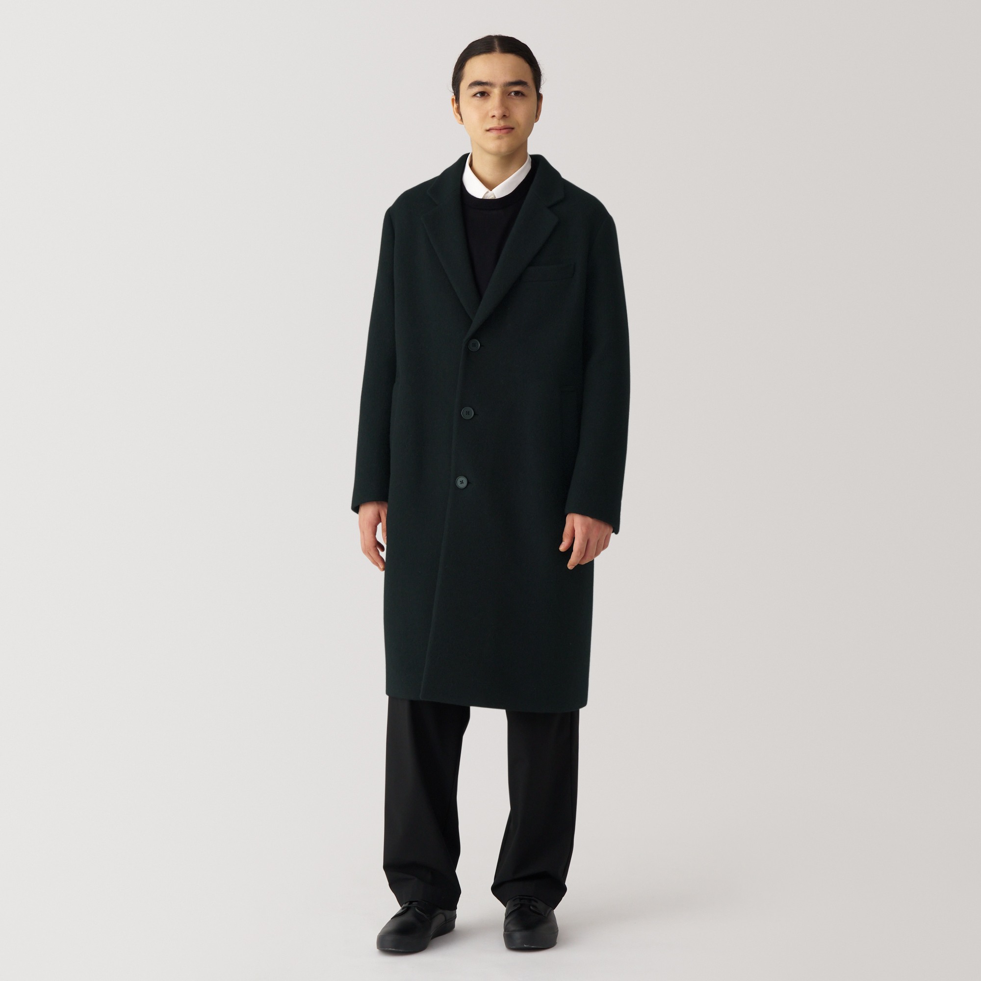 Reclaimed wool blend Chester coat