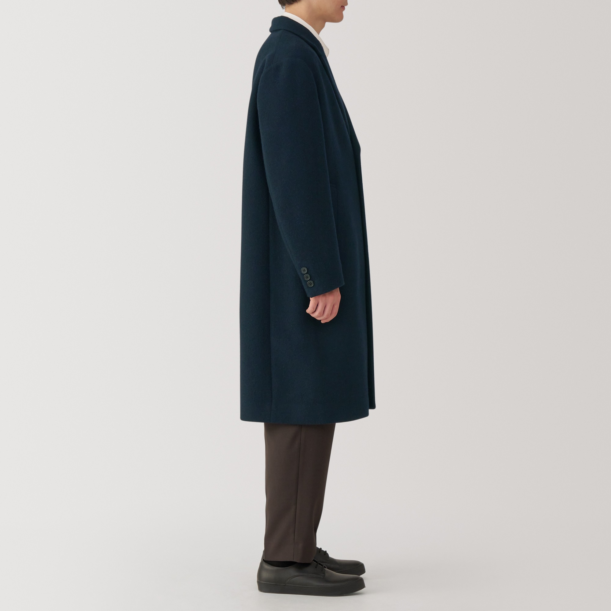 Reclaimed wool blend Chester coat