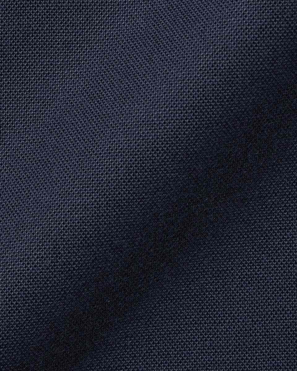 Button-Down Collar Stretch Washed Oxford Shirt - Navy Blue