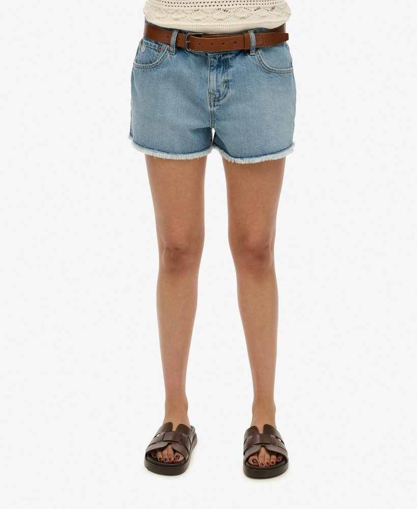 MID RISE DENIM HOT SHORT