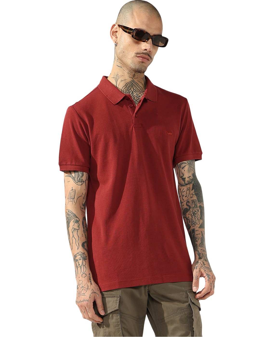 GAS | Men's Short Sleeve Polo T-Shirt with Embroidered Branding