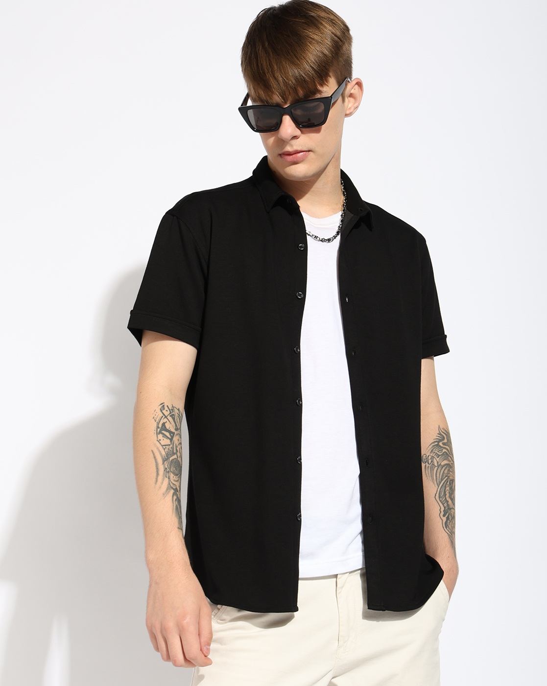 GAS | Classic Nylon Blend Short Sleeve Regular Fit Shirt