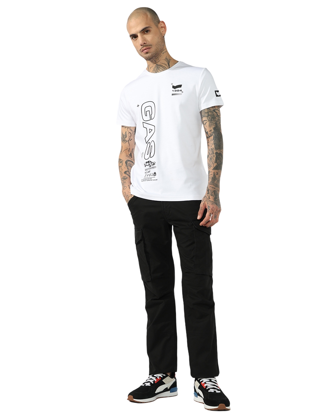 GAS | Slim Straight Patch Pocket Cargo with Flaps