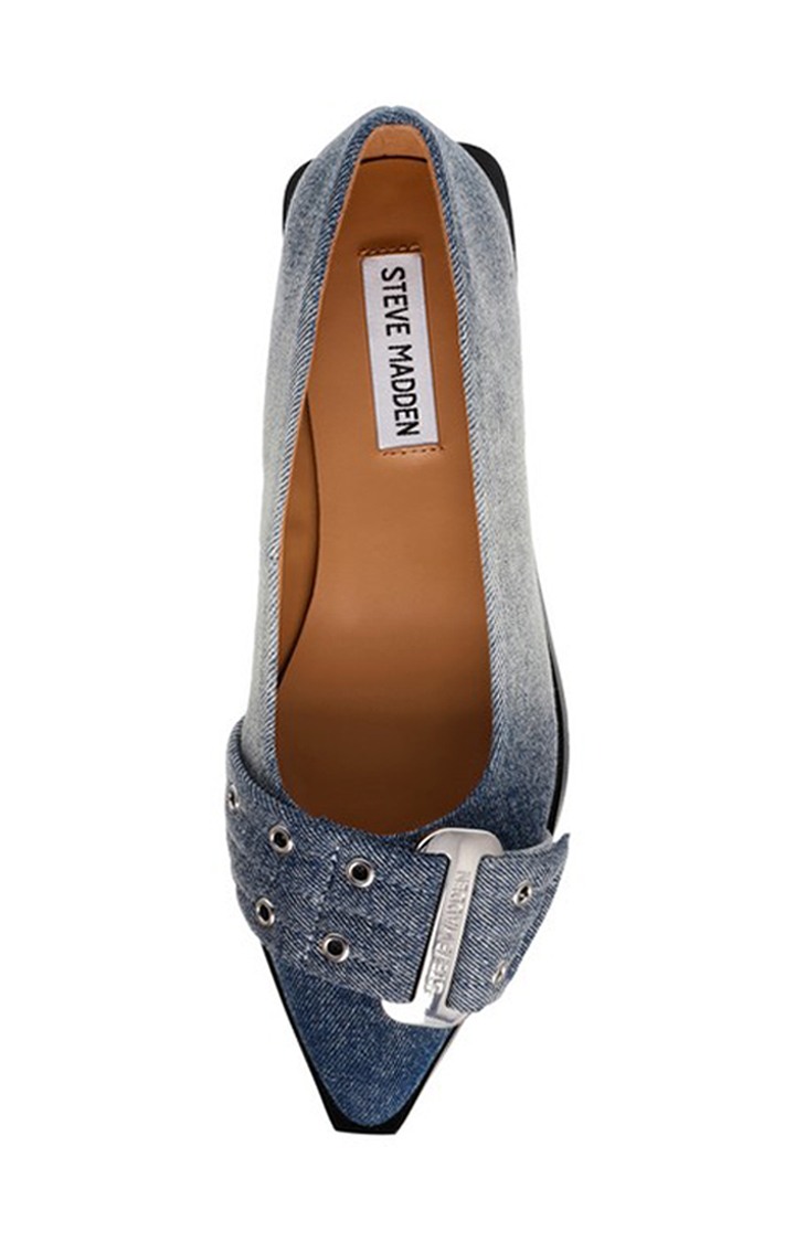Grail Blue Closed Flats & Ballerinas