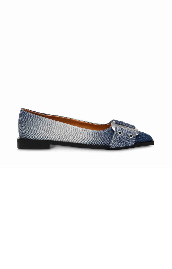 Grail Blue Closed Flats & Ballerinas