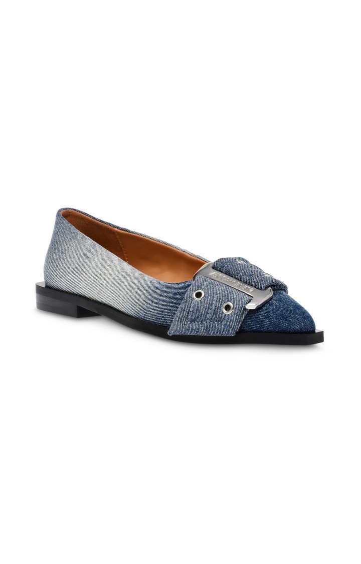 Grail Blue Closed Flats & Ballerinas