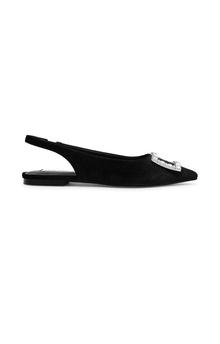 Isabell Black Closed Flats & Ballerinas