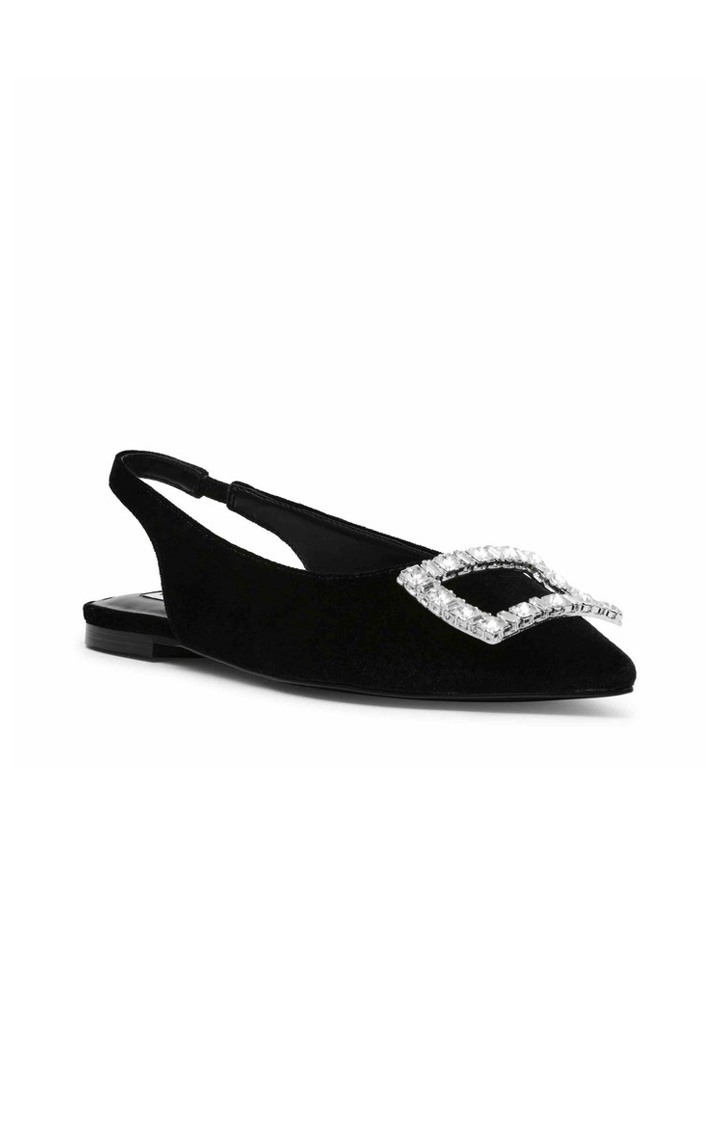 Isabell Black Closed Flats & Ballerinas