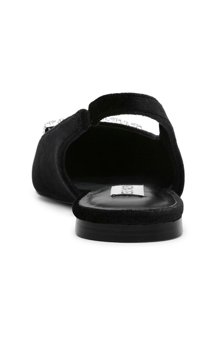 Isabell Black Closed Flats & Ballerinas