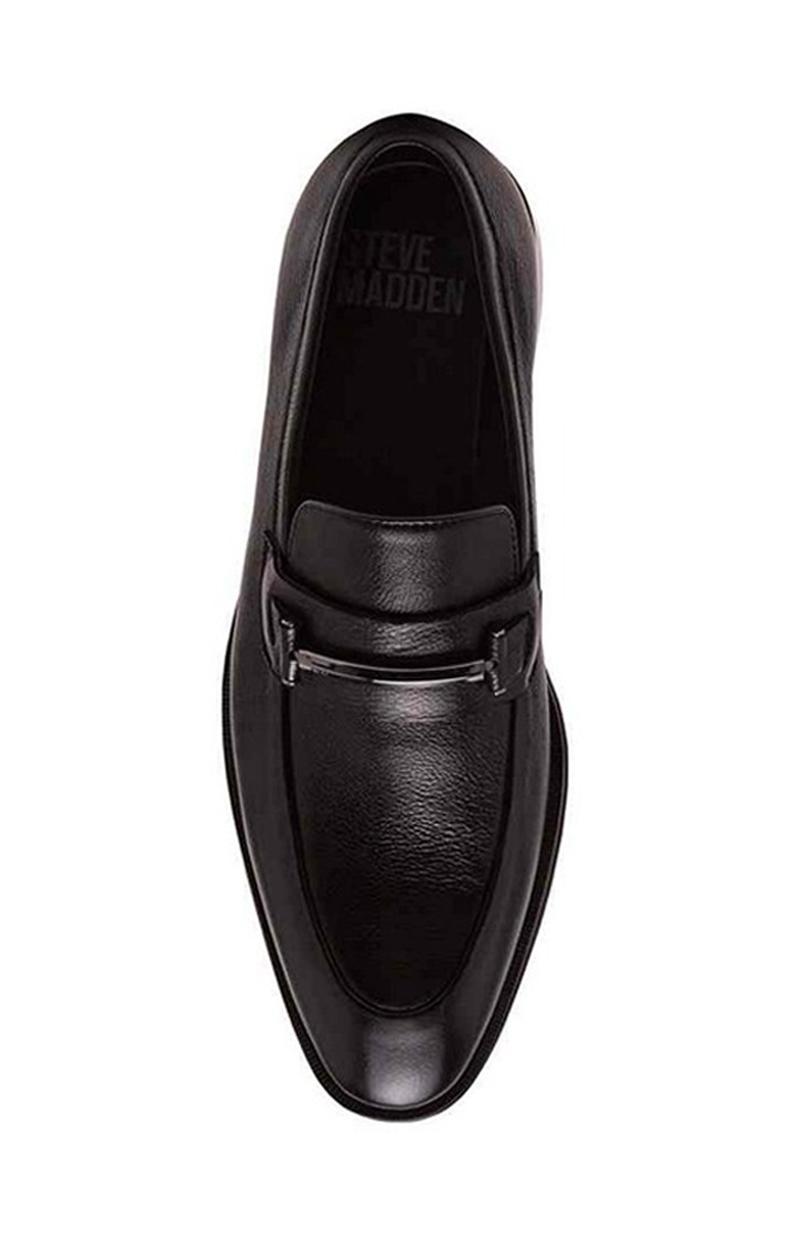 Bartton Black Tie-Ups & Dress Loafers