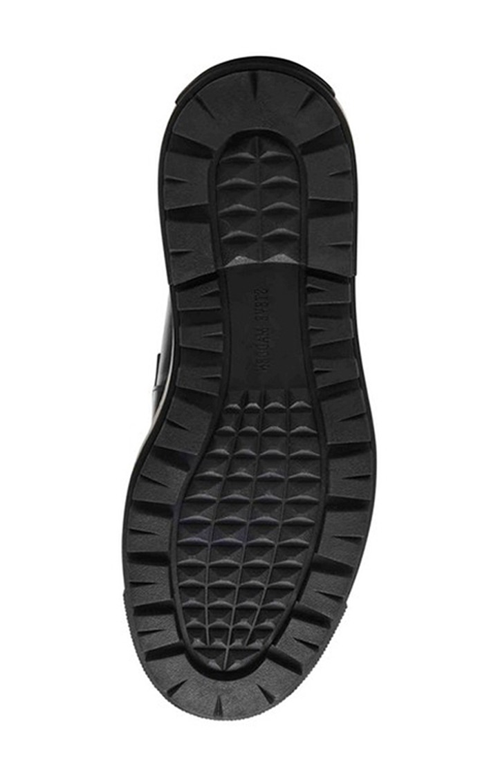Chainlee Black Tie-Ups & Dress Loafers