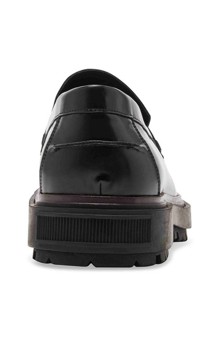 Chainlee Black Tie-Ups & Dress Loafers