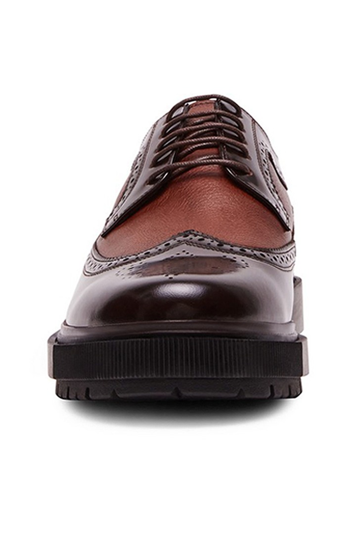 Chandlur Brown Tie-Ups & Dress Loafers