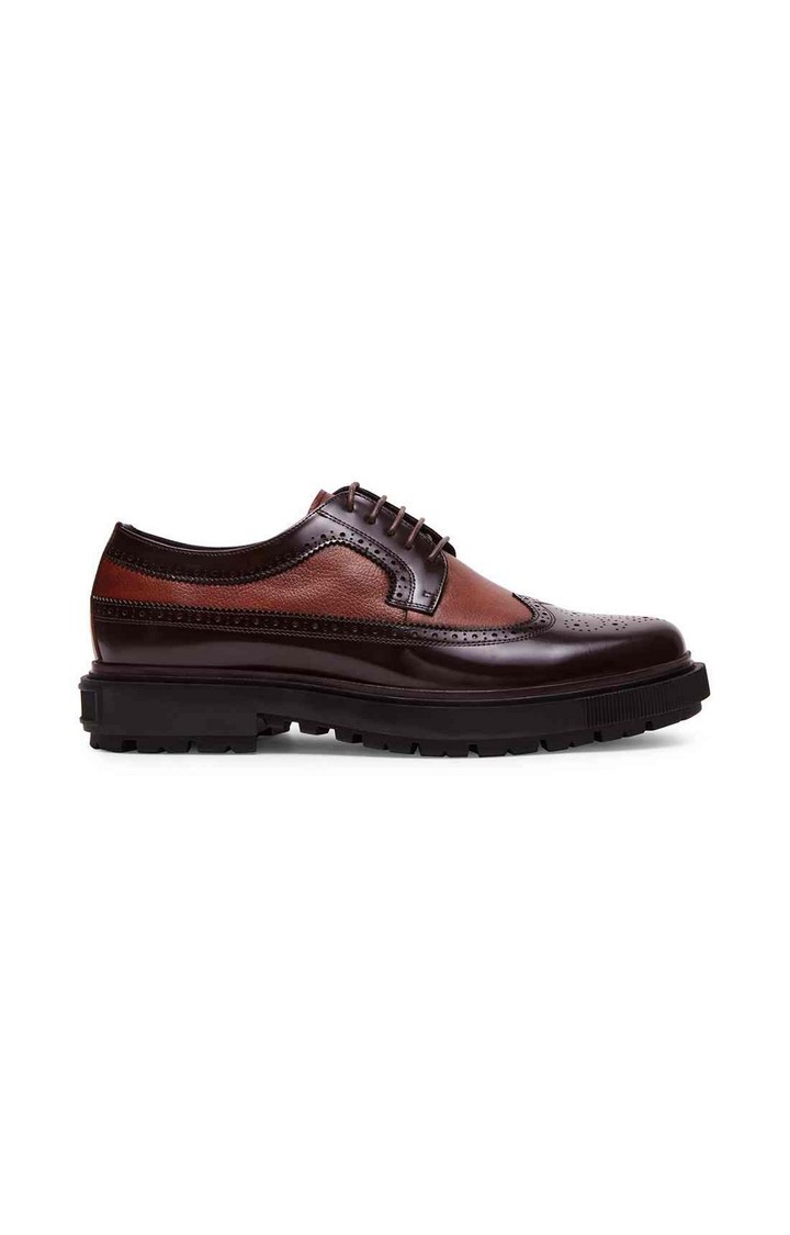 Chandlur Brown Tie-Ups & Dress Loafers