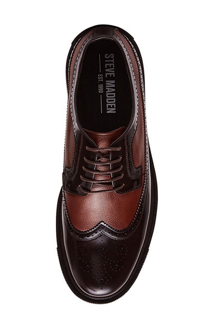 Chandlur Brown Tie-Ups & Dress Loafers