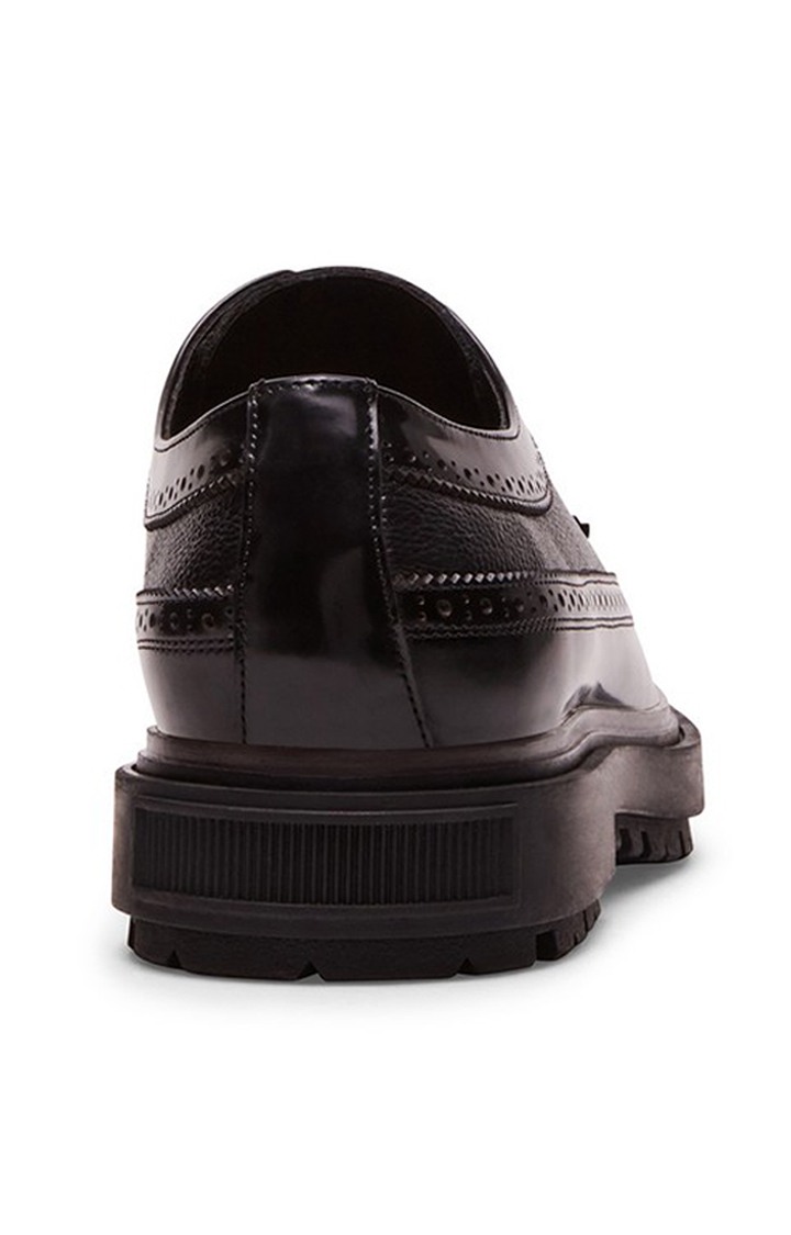 Chandlur Black Tie-Ups & Dress Loafers