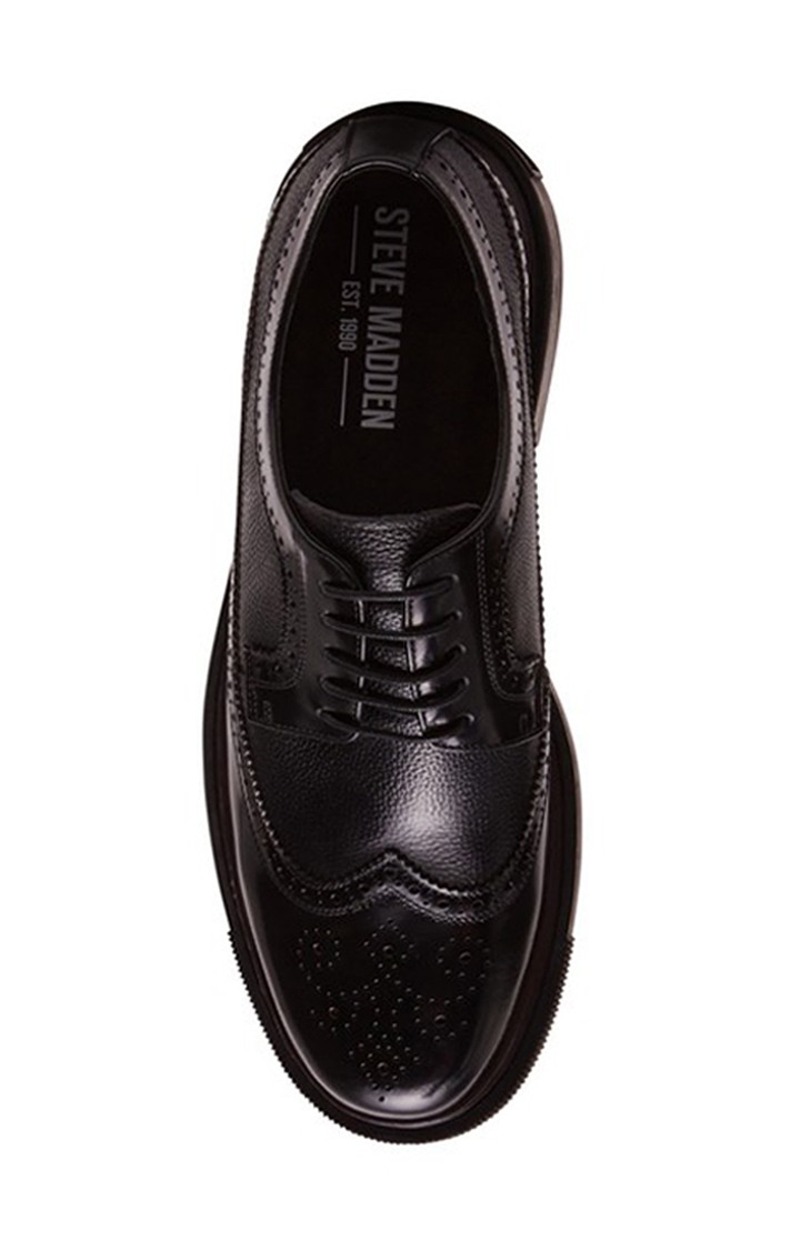 Chandlur Black Tie-Ups & Dress Loafers