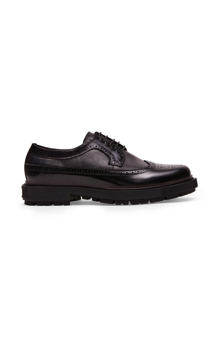 Chandlur Black Tie-Ups & Dress Loafers